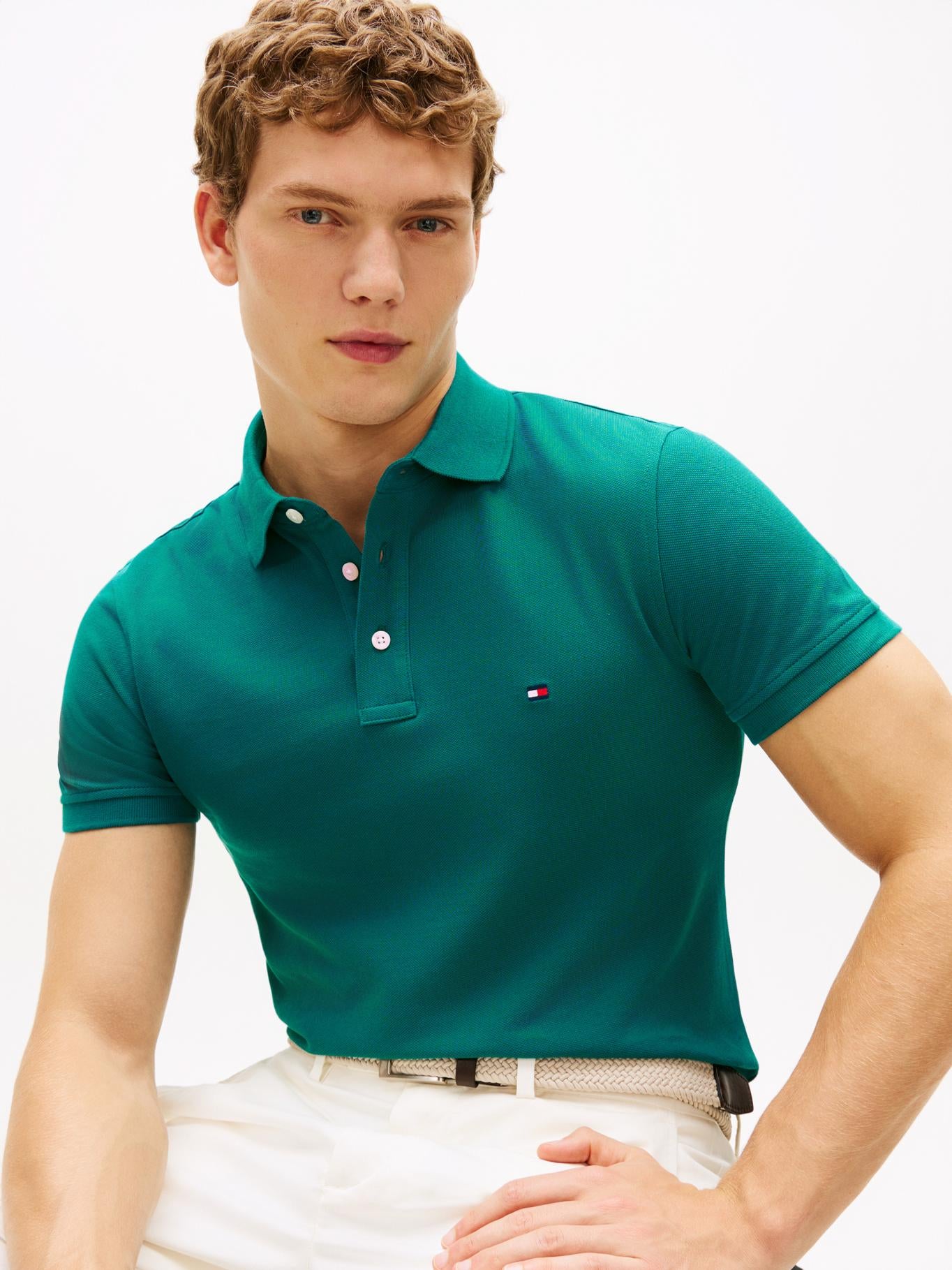 Poloshirt Tommy Hilfiger Mangas Cortas Liso para Caballeros