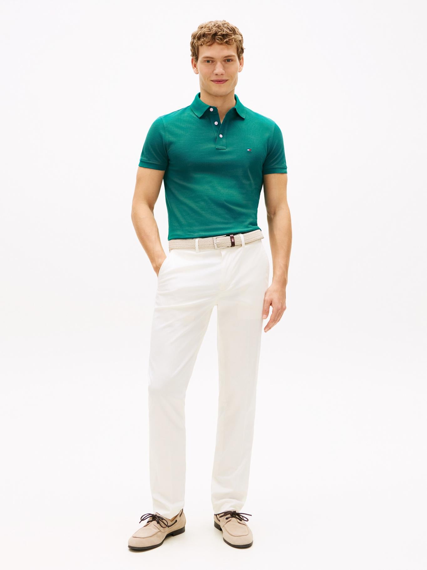 Poloshirt Tommy Hilfiger Mangas Cortas Liso para Caballeros
