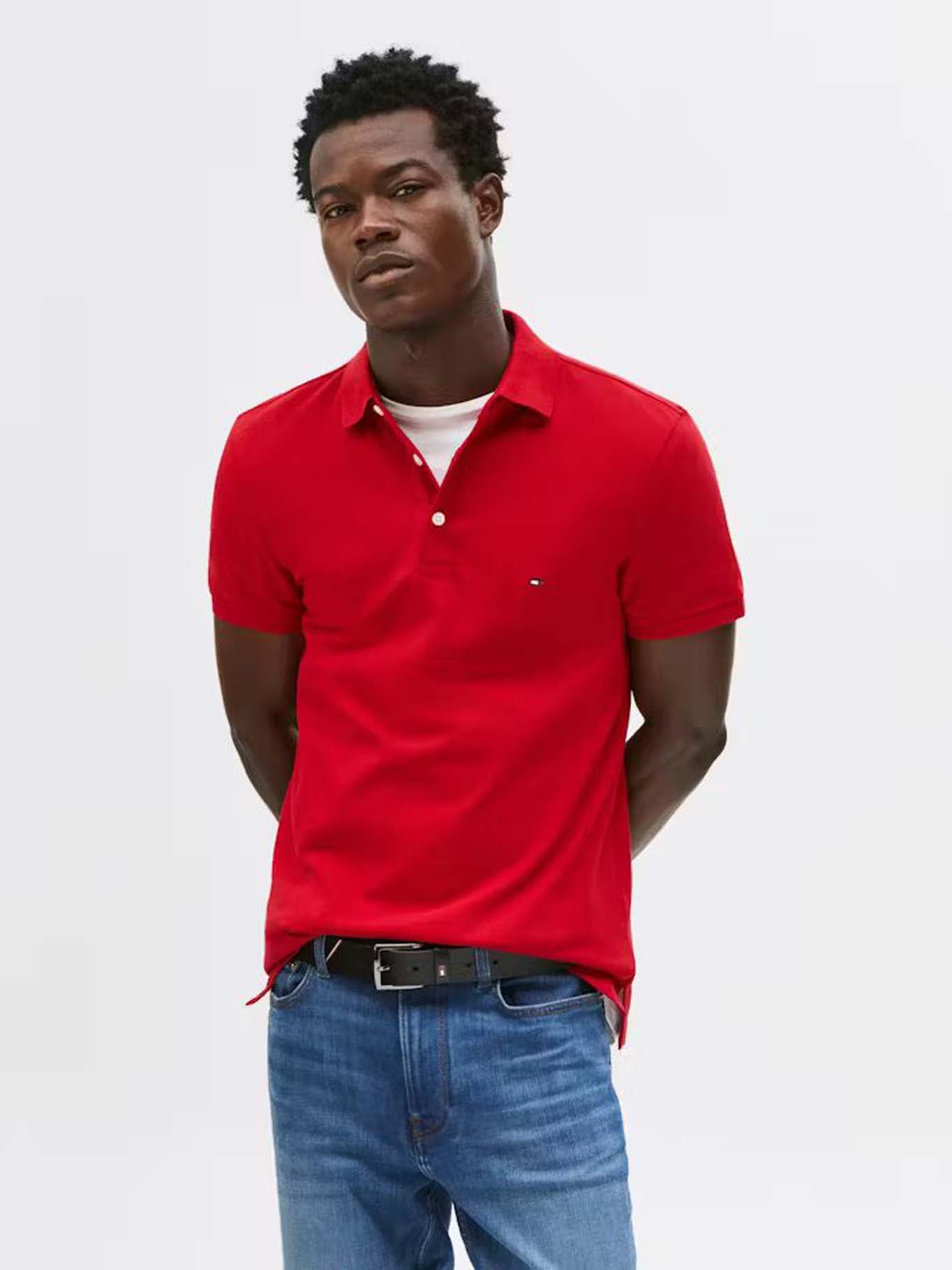 Poloshirt Tommy Hilfiger Mangas Cortas Liso para Caballeros