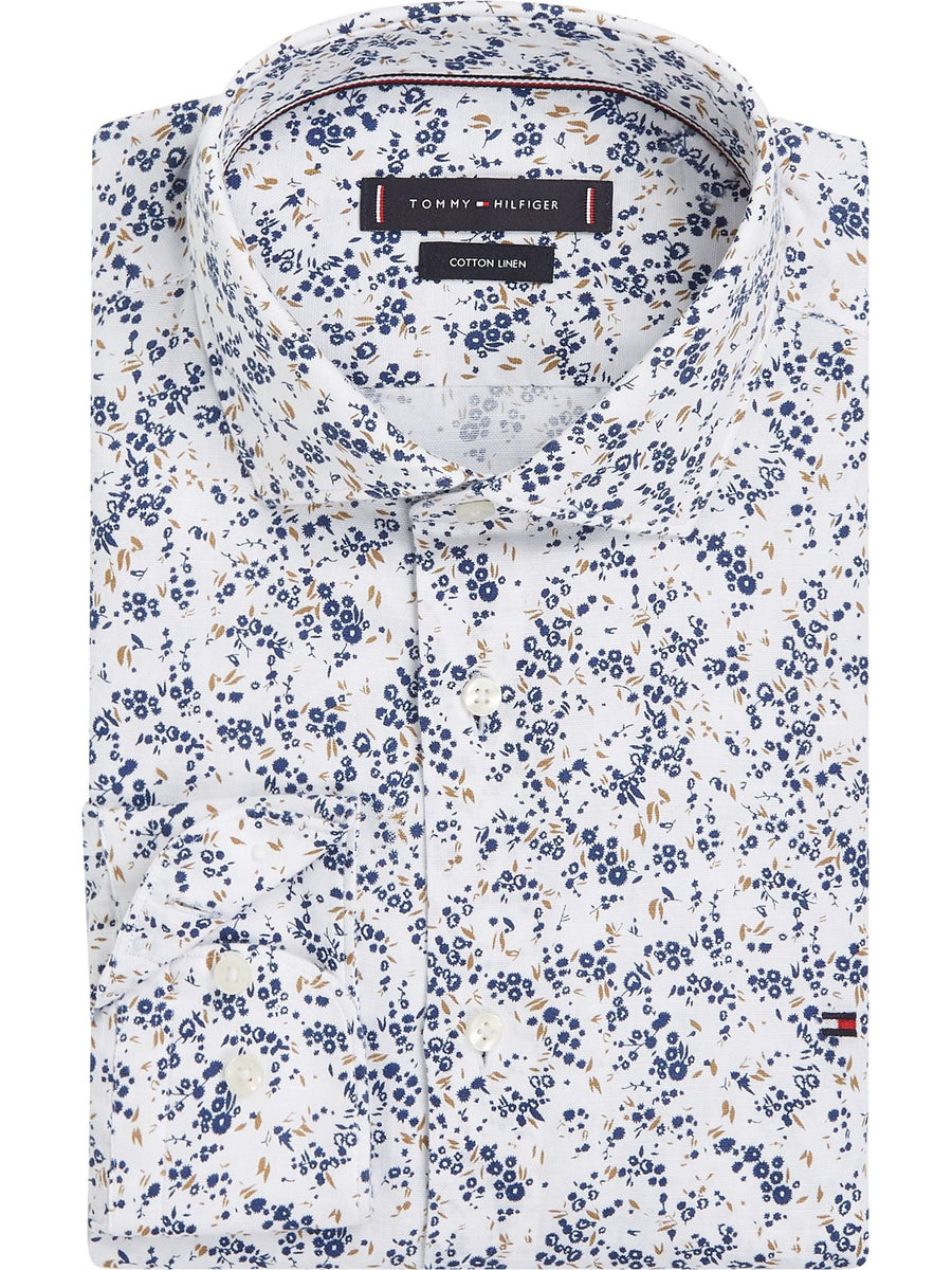 Camisa Tommy Hilfiger Mangas Largas Estampada P/ Caballeros MW0MW34631 by Tommy Hilfiger