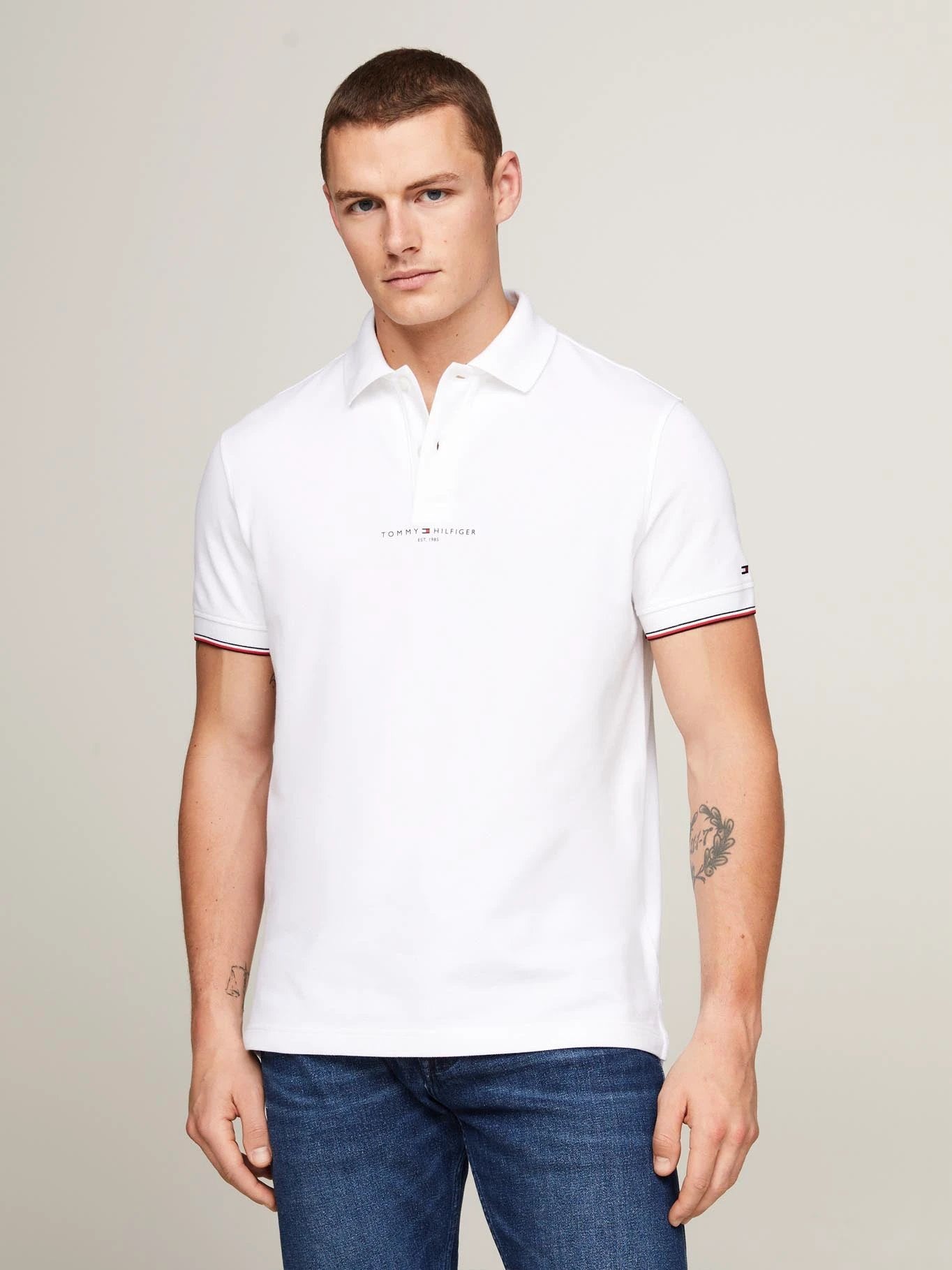 Poloshirt Tommy Hilfiger Mangas Cortas Liso P/ Caballeros MW0MW34841 by Tommy Hilfiger