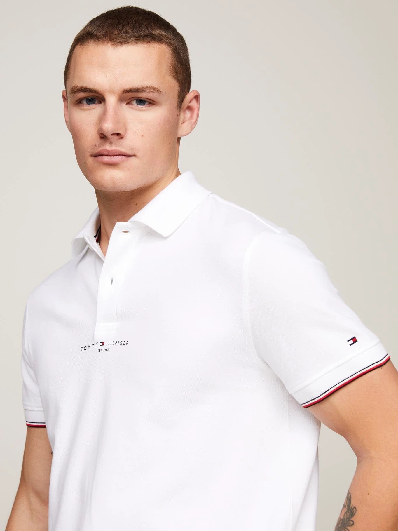 Poloshirt Tommy Hilfiger Mangas Cortas Liso P/ Caballeros MW0MW34841 by Tommy Hilfiger