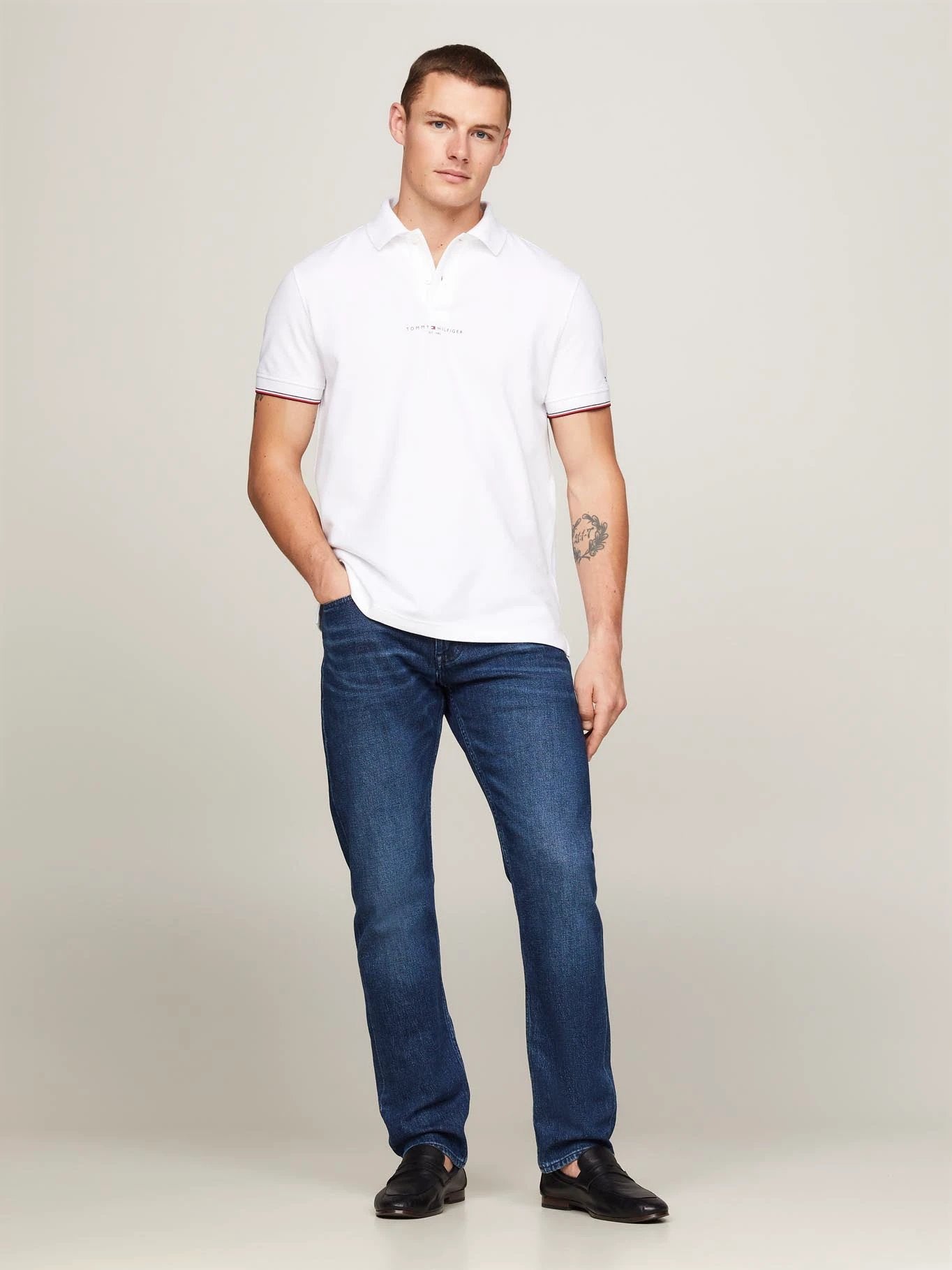 Poloshirt Tommy Hilfiger Mangas Cortas Liso P/ Caballeros MW0MW34841 by Tommy Hilfiger
