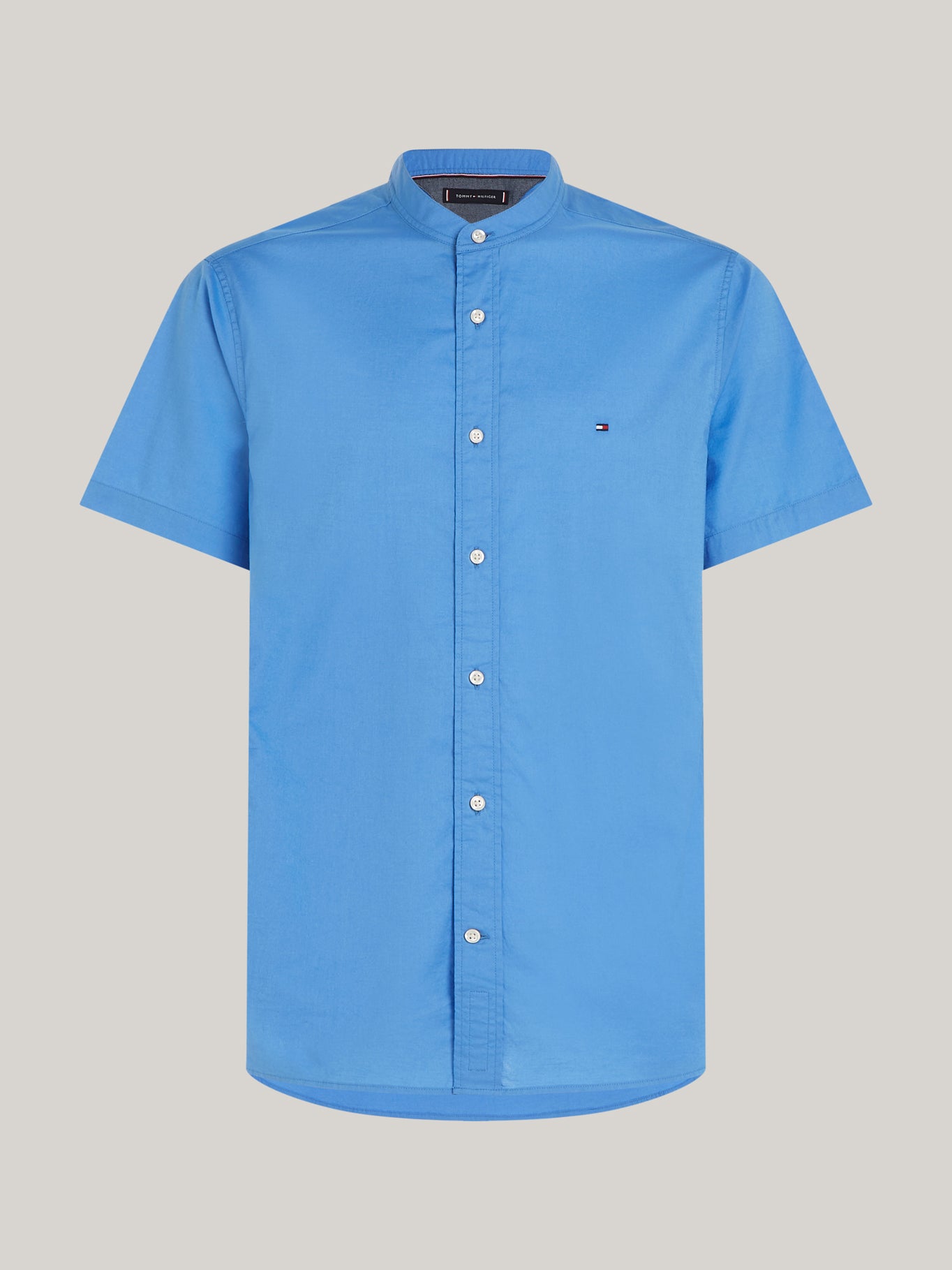 Camisa Tommy Hilfiger Mangas Cortas Cuello Chino Lisa P/ Caballeros MW0MW35275 by Tommy Hilfiger