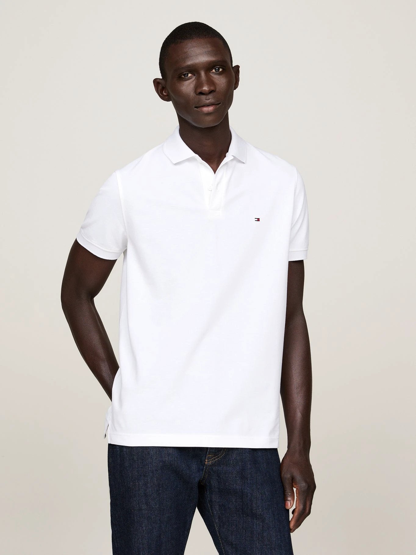 Poloshirt Tommy Hilfiger Mangas Cortas Liso Para Caballeros by Tommy Hilfiger