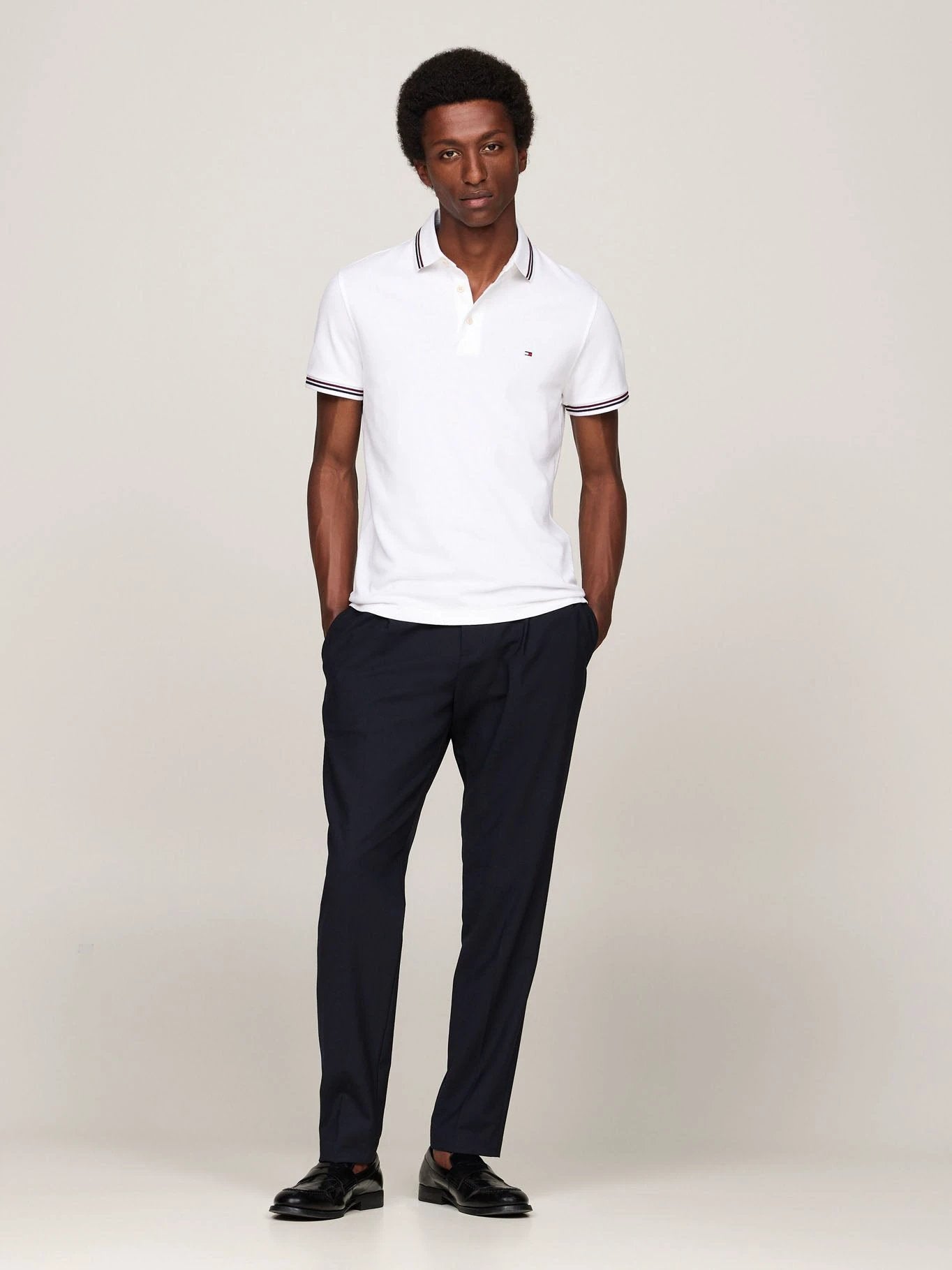 PoloShirt Tommy Hilfiger Mangas Cortas Liso P/ Caballeros by Tommy Hilfiger