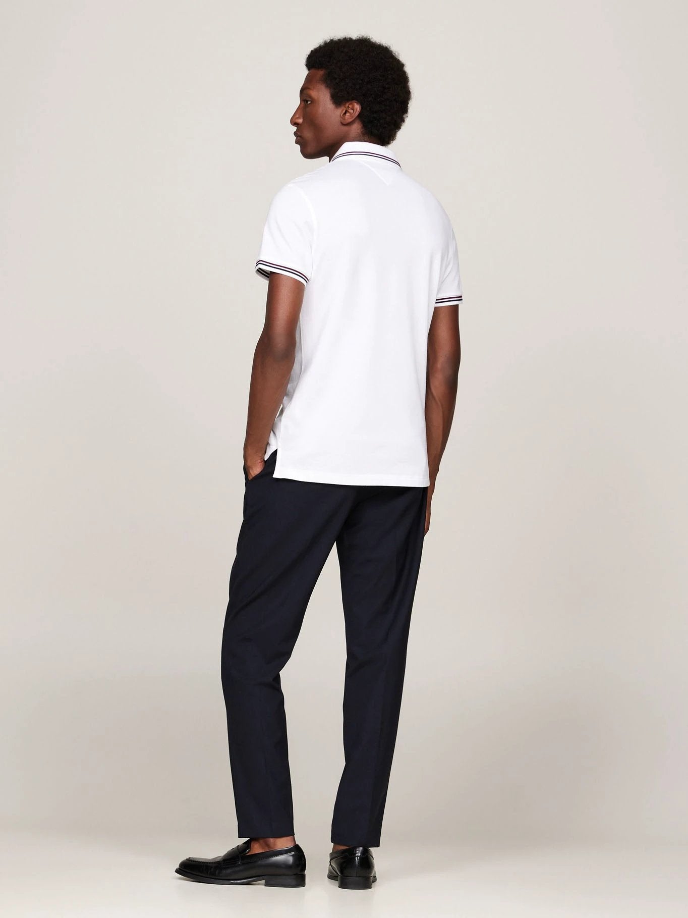 PoloShirt Tommy Hilfiger Mangas Cortas Liso P/ Caballeros by Tommy Hilfiger