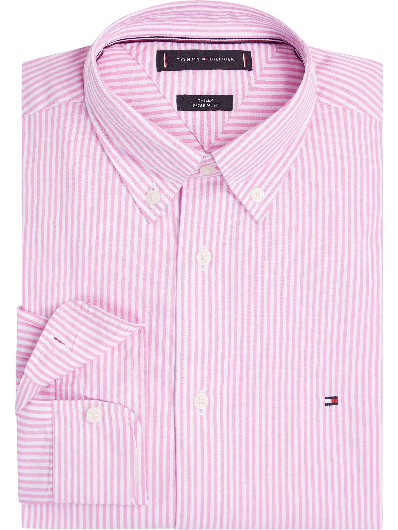 Camisa Tommy Hilfiger Mangas Largas Rayas Para Caballeros