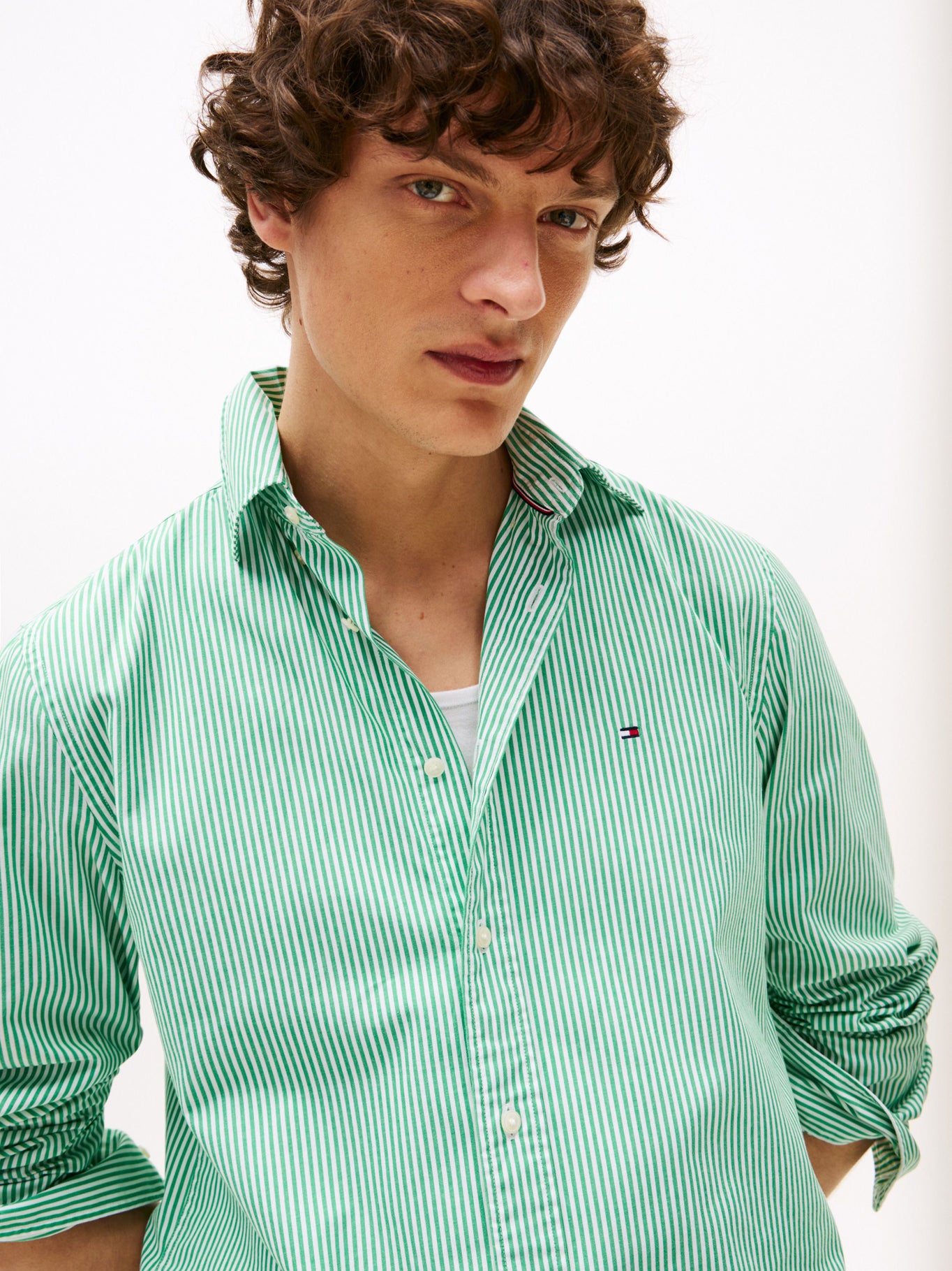 Camisa Tommy Hilfiger Mangas Largas Rayas Para Caballeros by Tommy Hilfiger