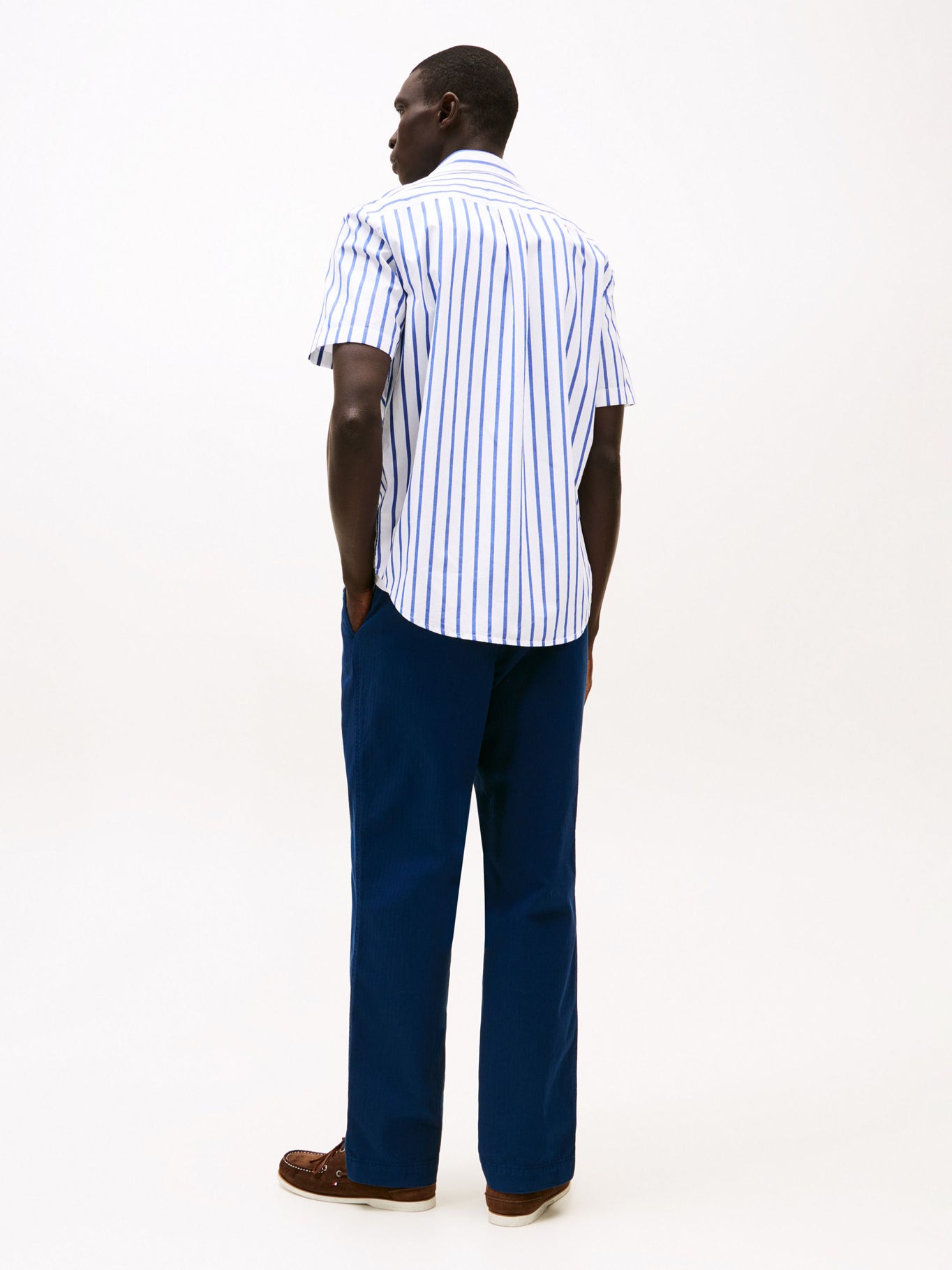 Camisa Tommy Hilfiger Mangas Cortas Rayas Para Caballeros by Tommy Hilfiger