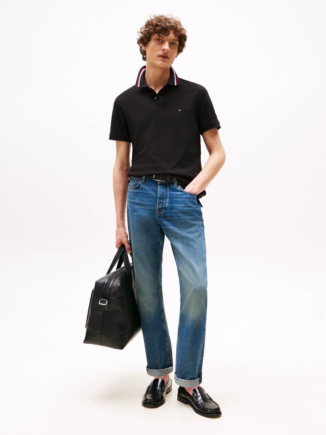 Poloshirt Tommy Hilfiger Mangas Cortas Liso Para Caballeros by Tommy Hilfiger