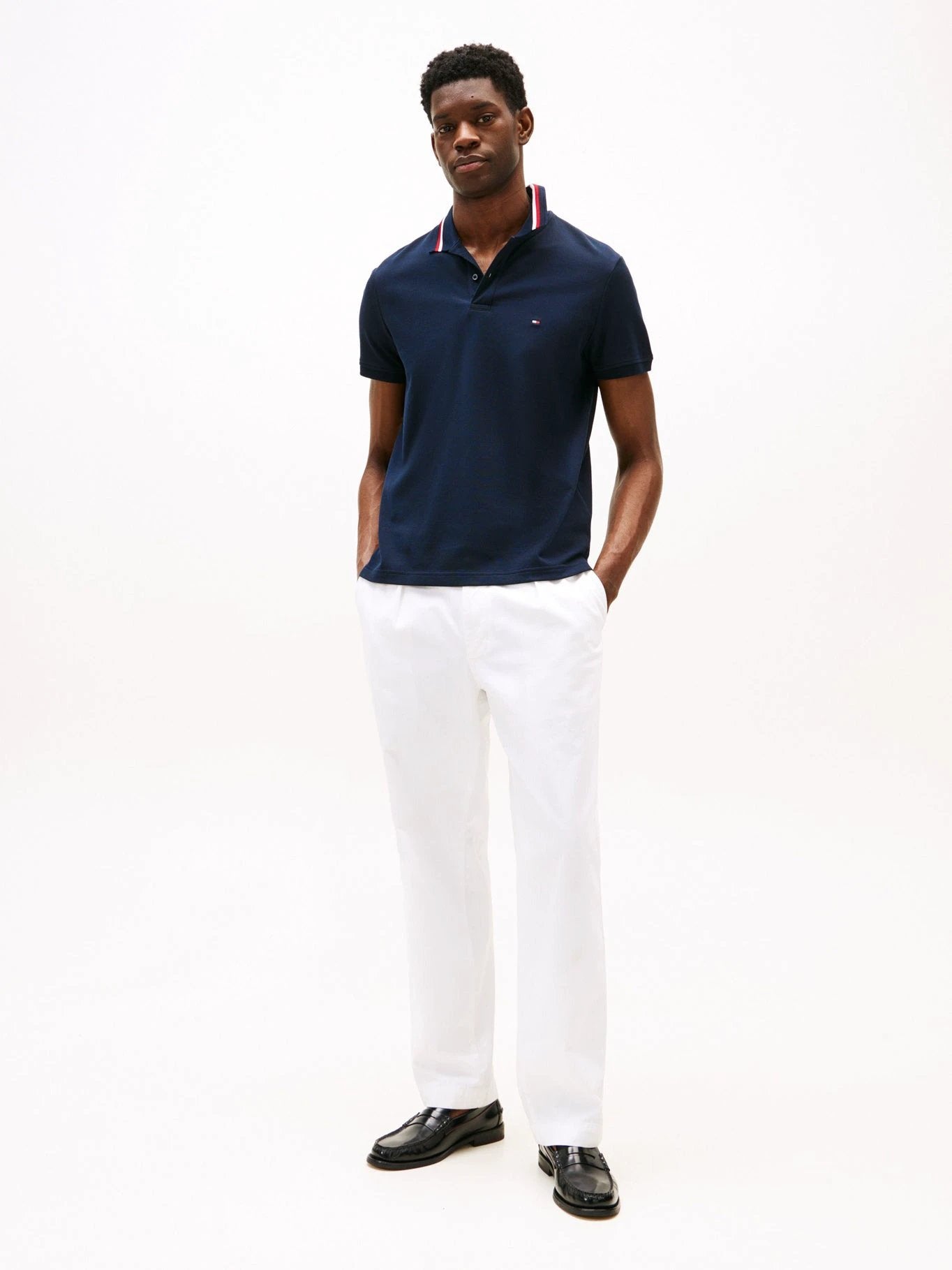 Poloshirt Tommy Hilfiger Mangas Cortas Liso Para Caballeros by Tommy Hilfiger