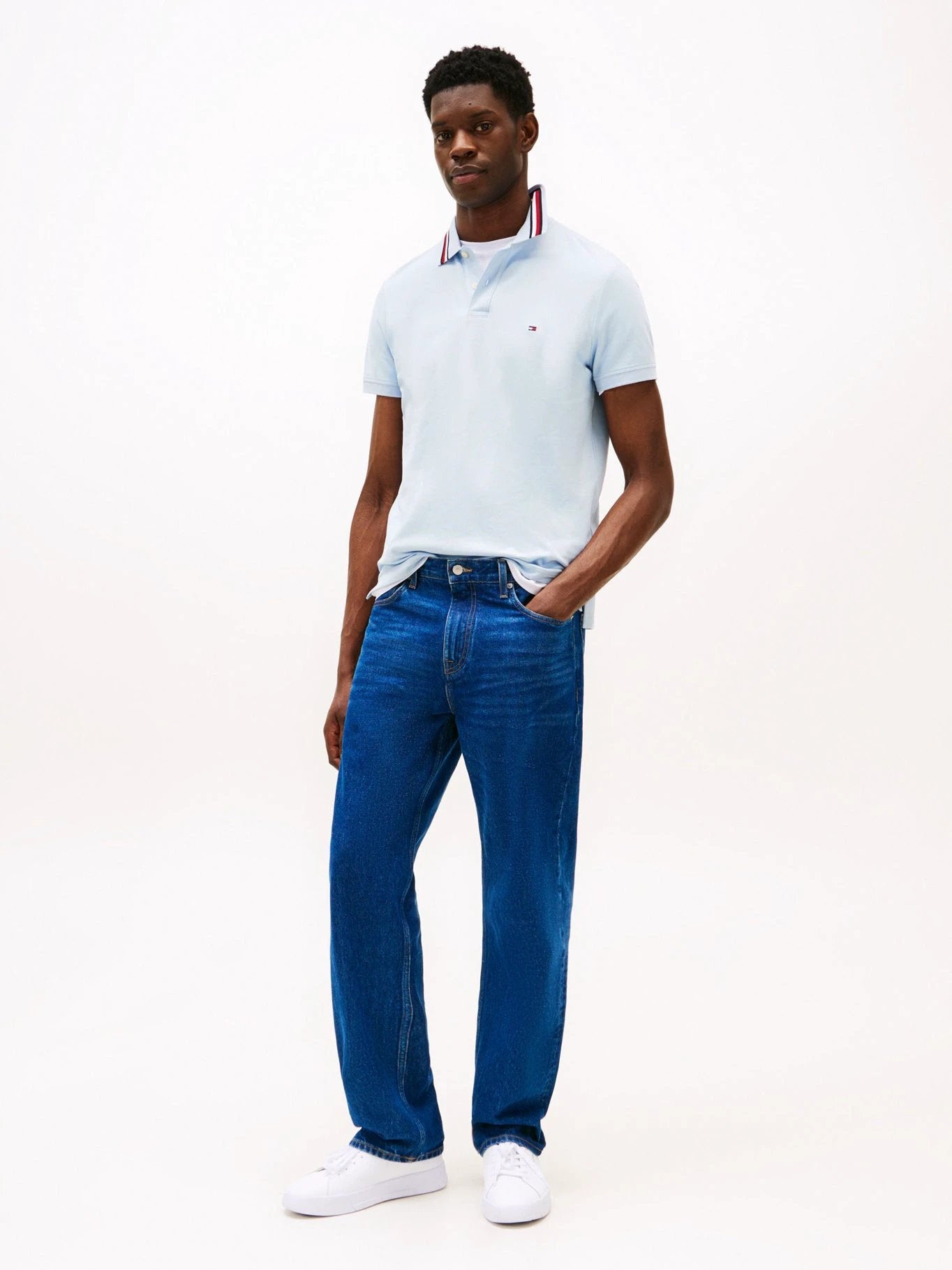 Poloshirt Tommy Hilfiger Mangas Cortas Liso Para Caballeros by Tommy Hilfiger