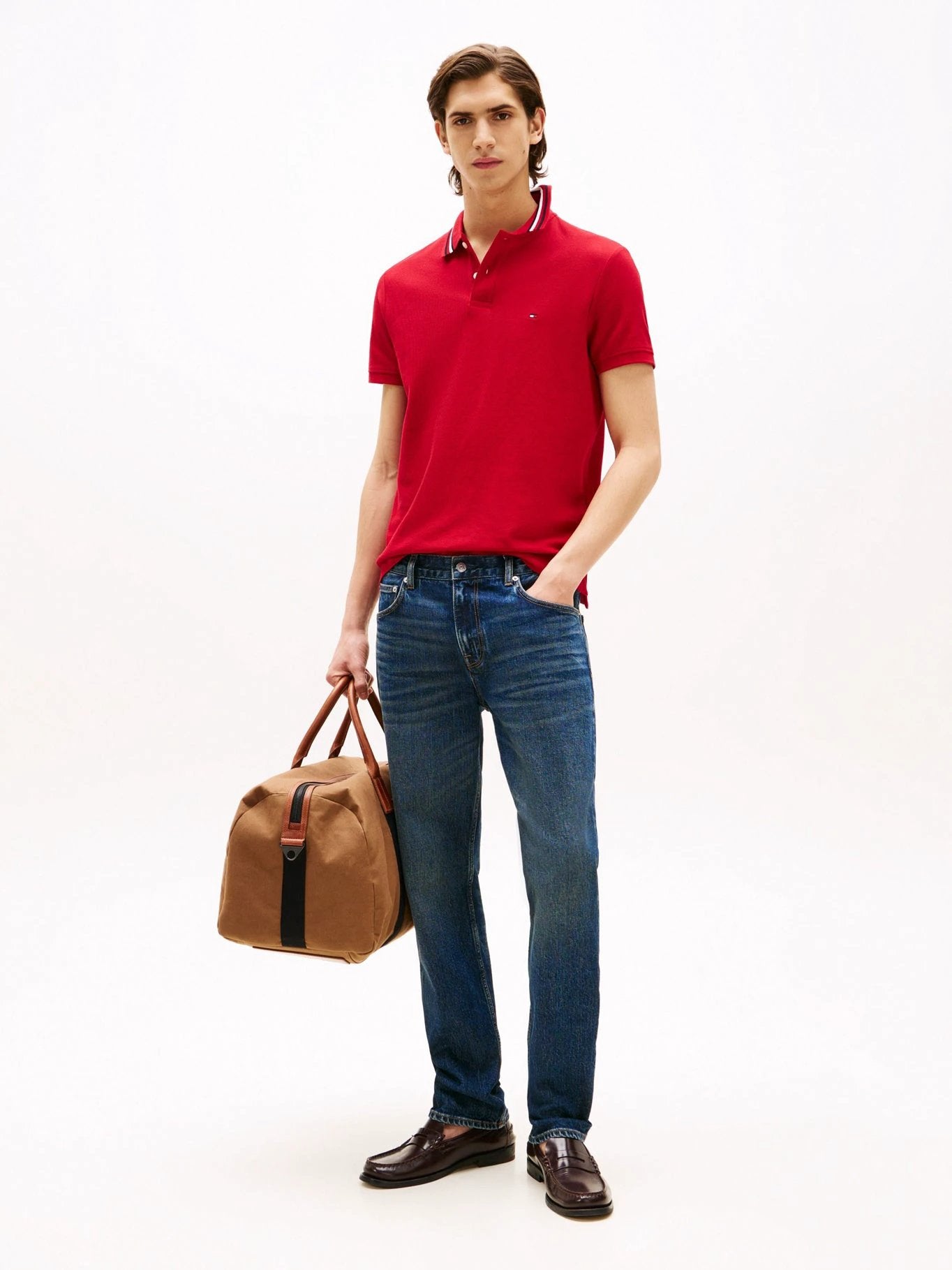 Poloshirt Tommy Hilfiger Mangas Cortas Liso Para Caballeros by Tommy Hilfiger