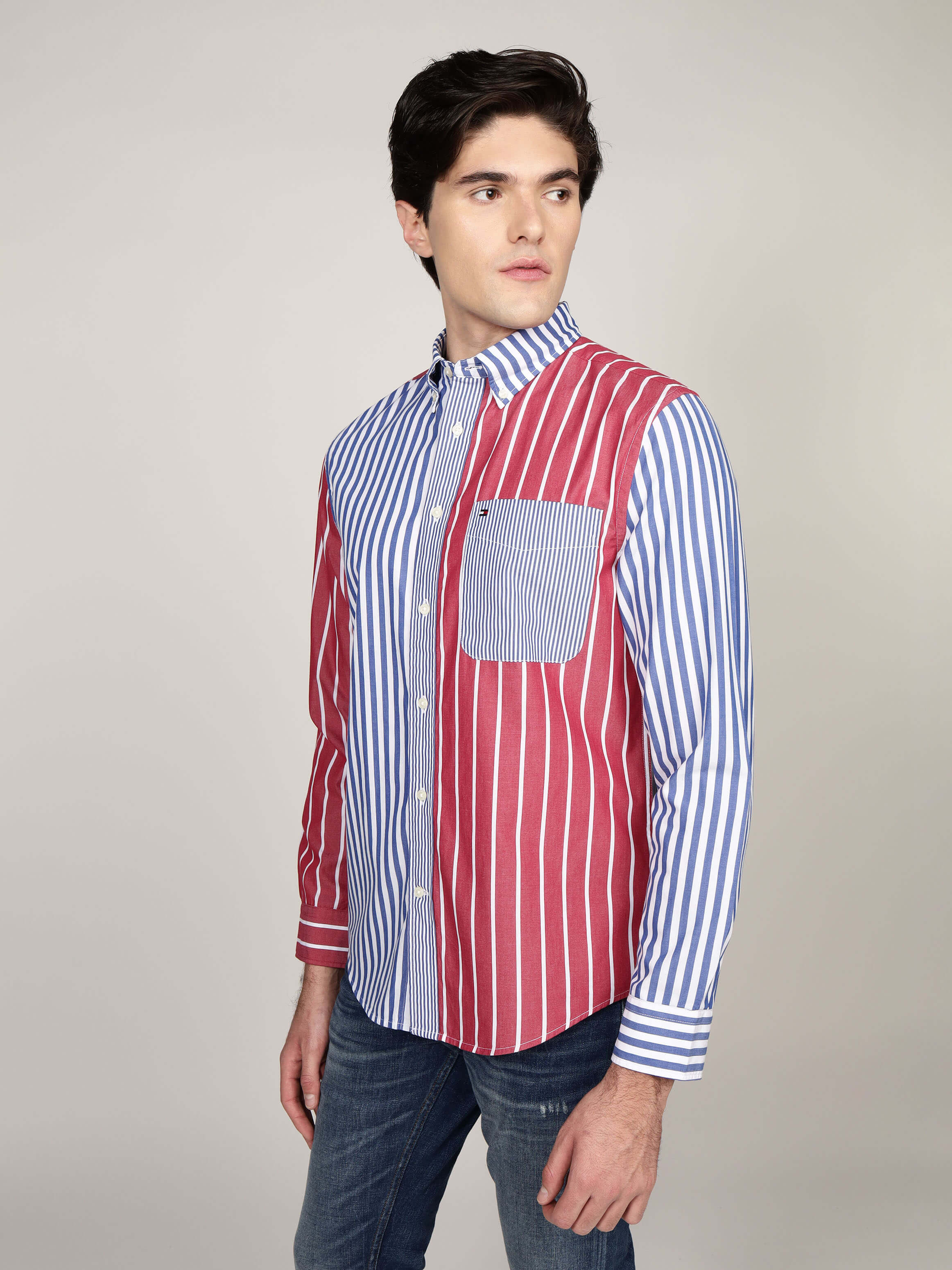 Camisa Tommy Hilfiger Mangas Largas Rayas Para Caballeros by Tommy Hilfiger