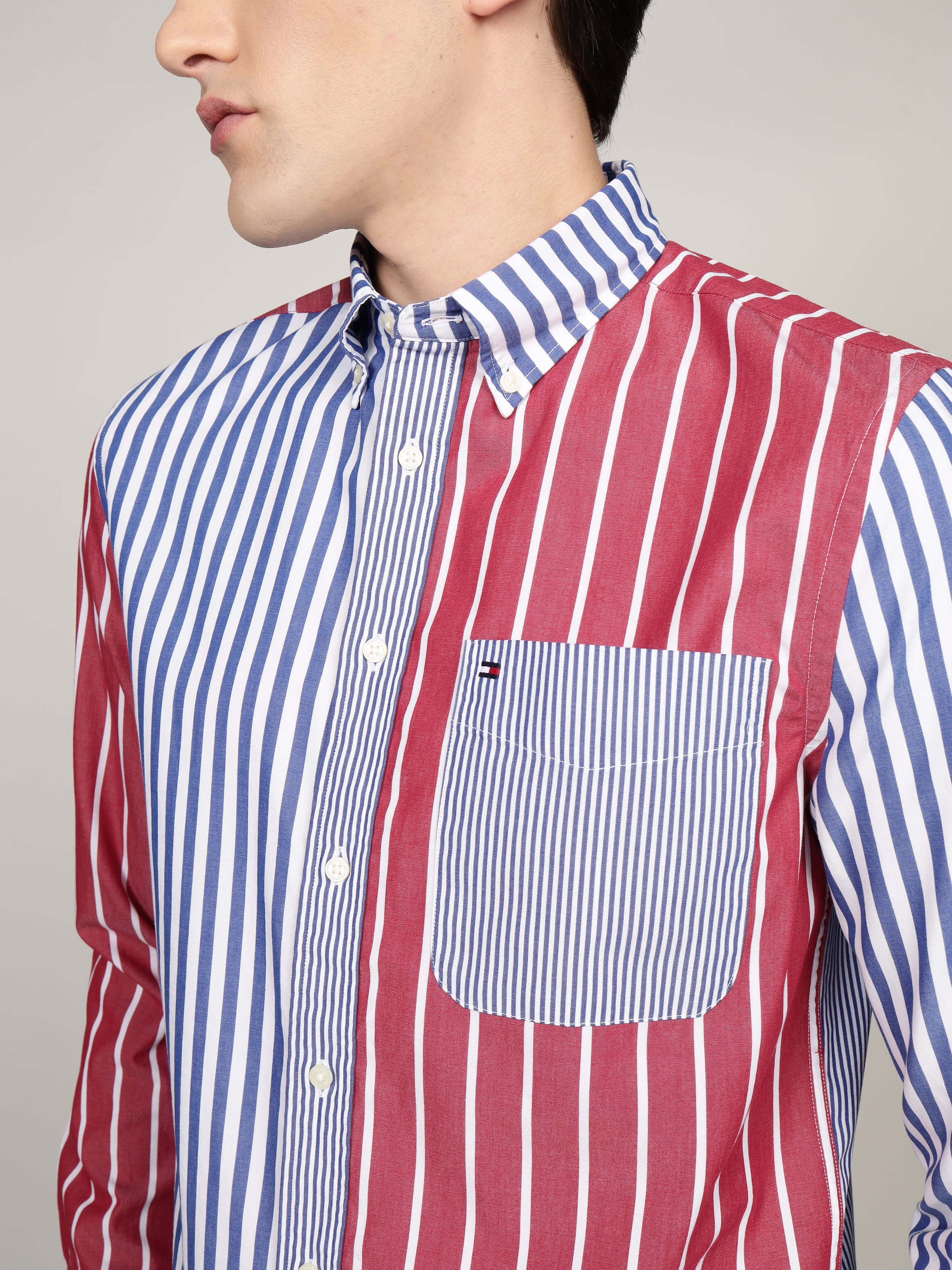 Camisa Tommy Hilfiger Mangas Largas Rayas Para Caballeros by Tommy Hilfiger