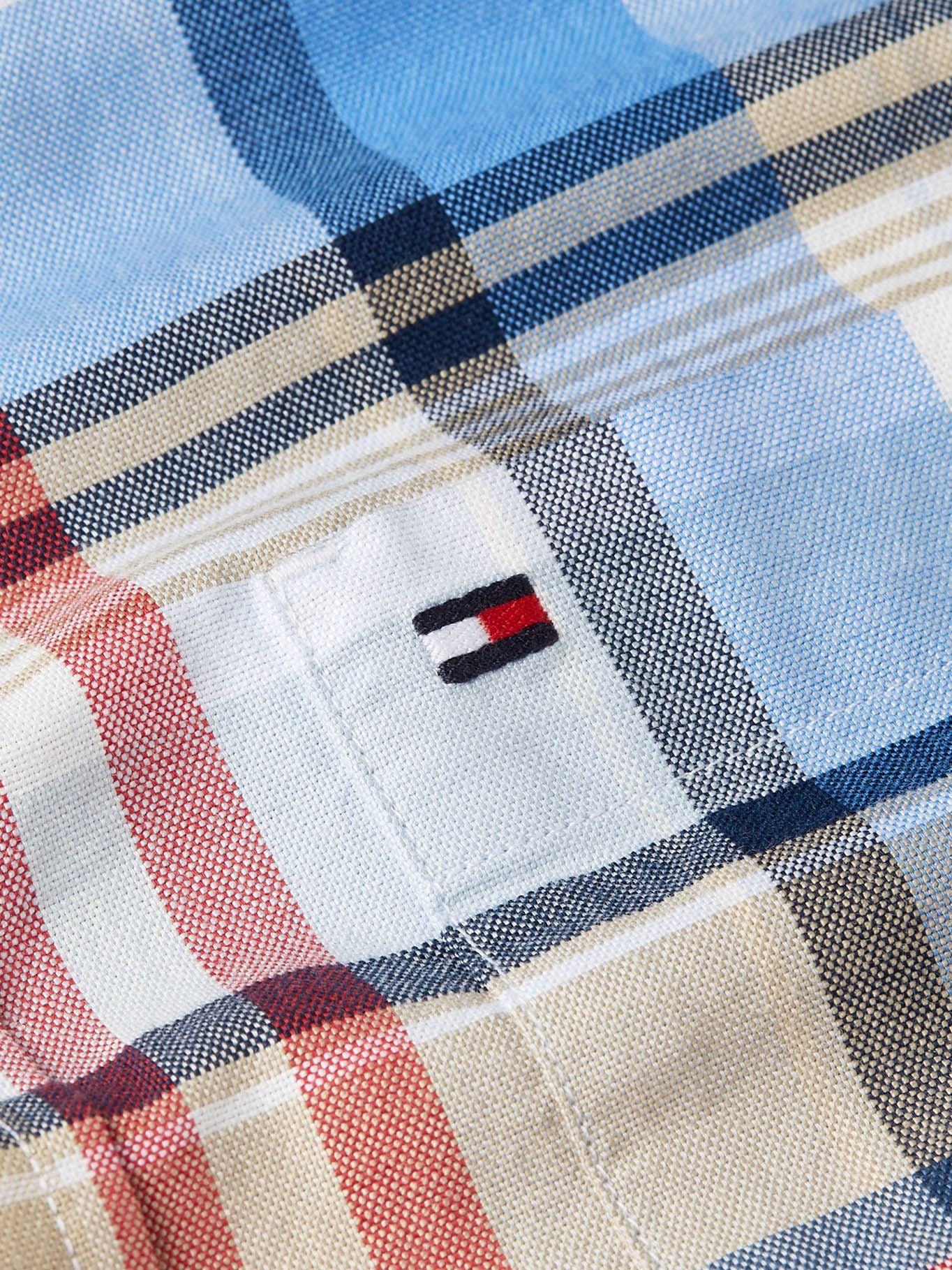 Camisa Tommy Hilfiger Mangas Cortas Cuadros Para Caballeros by Tommy Hilfiger