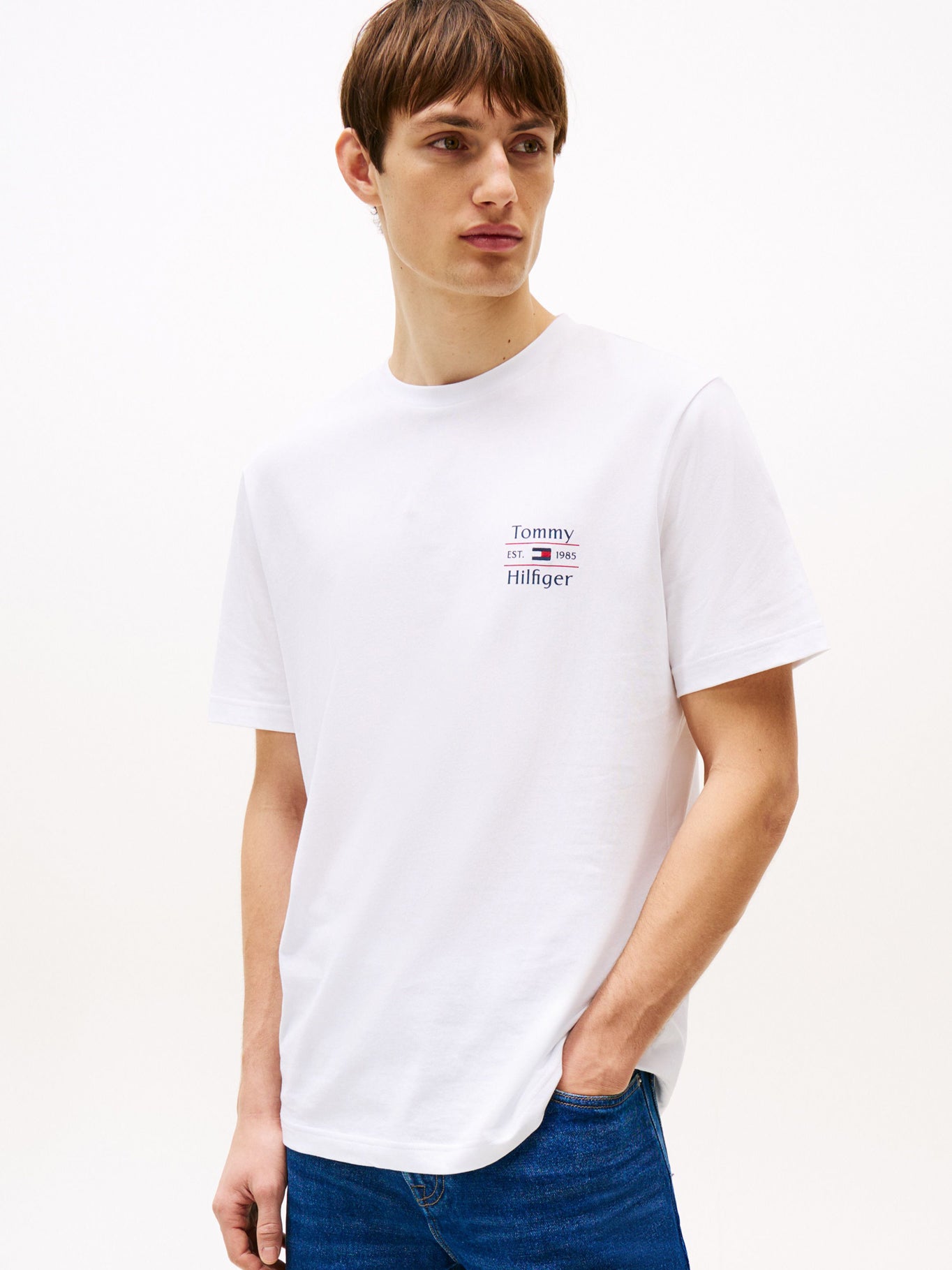 Camiseta Tommy Hilfiger Mangas Cortas Liso para Caballeros
