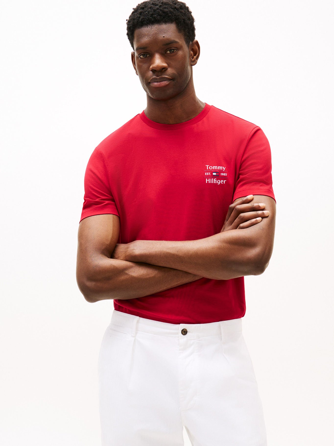 Camiseta Tommy Hilfiger Mangas Cortas Liso para Caballeros