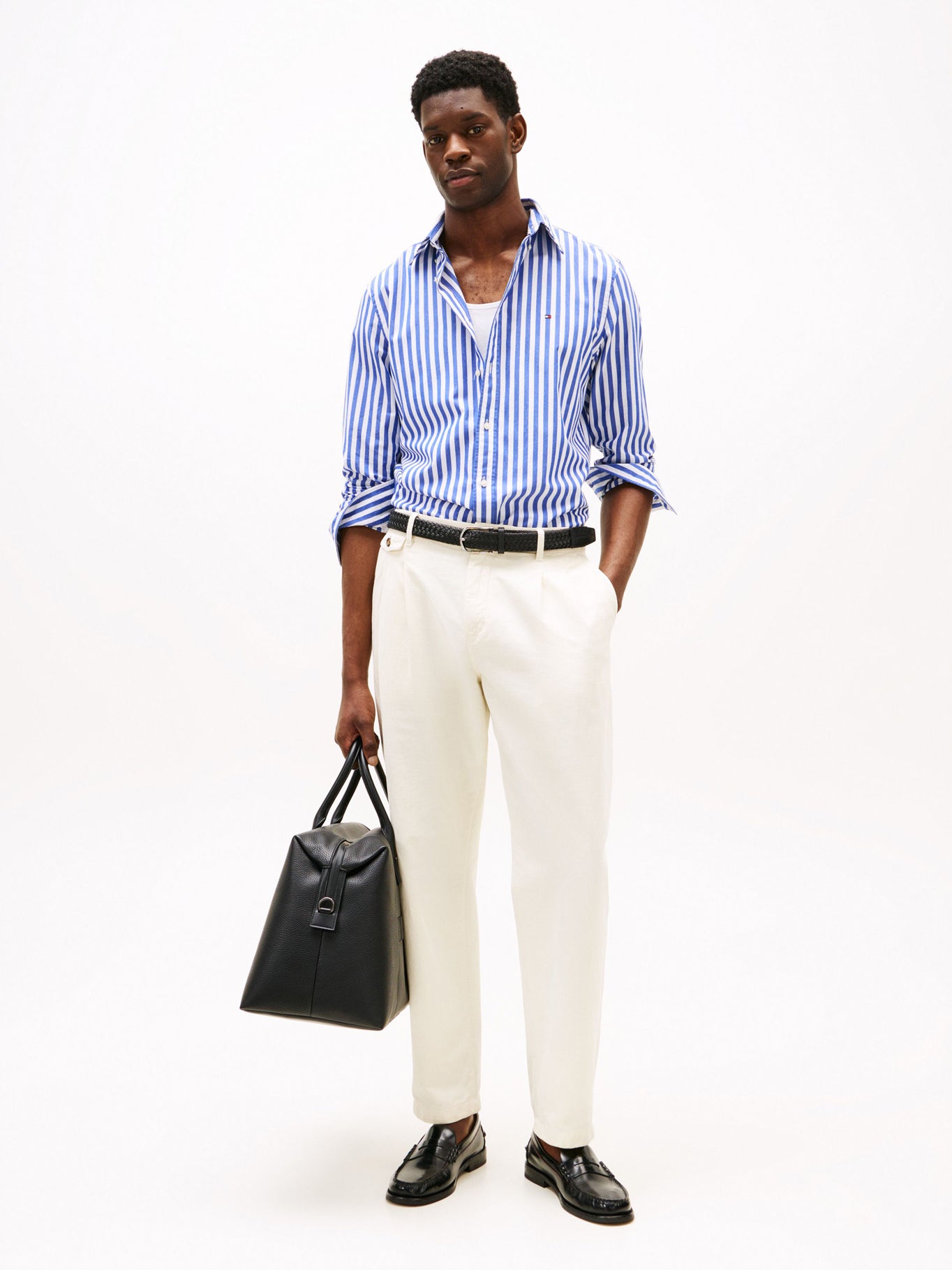 Camisa Tommy Hilfiger Mangas Largas Rayas Para Caballeros by Tommy Hilfiger