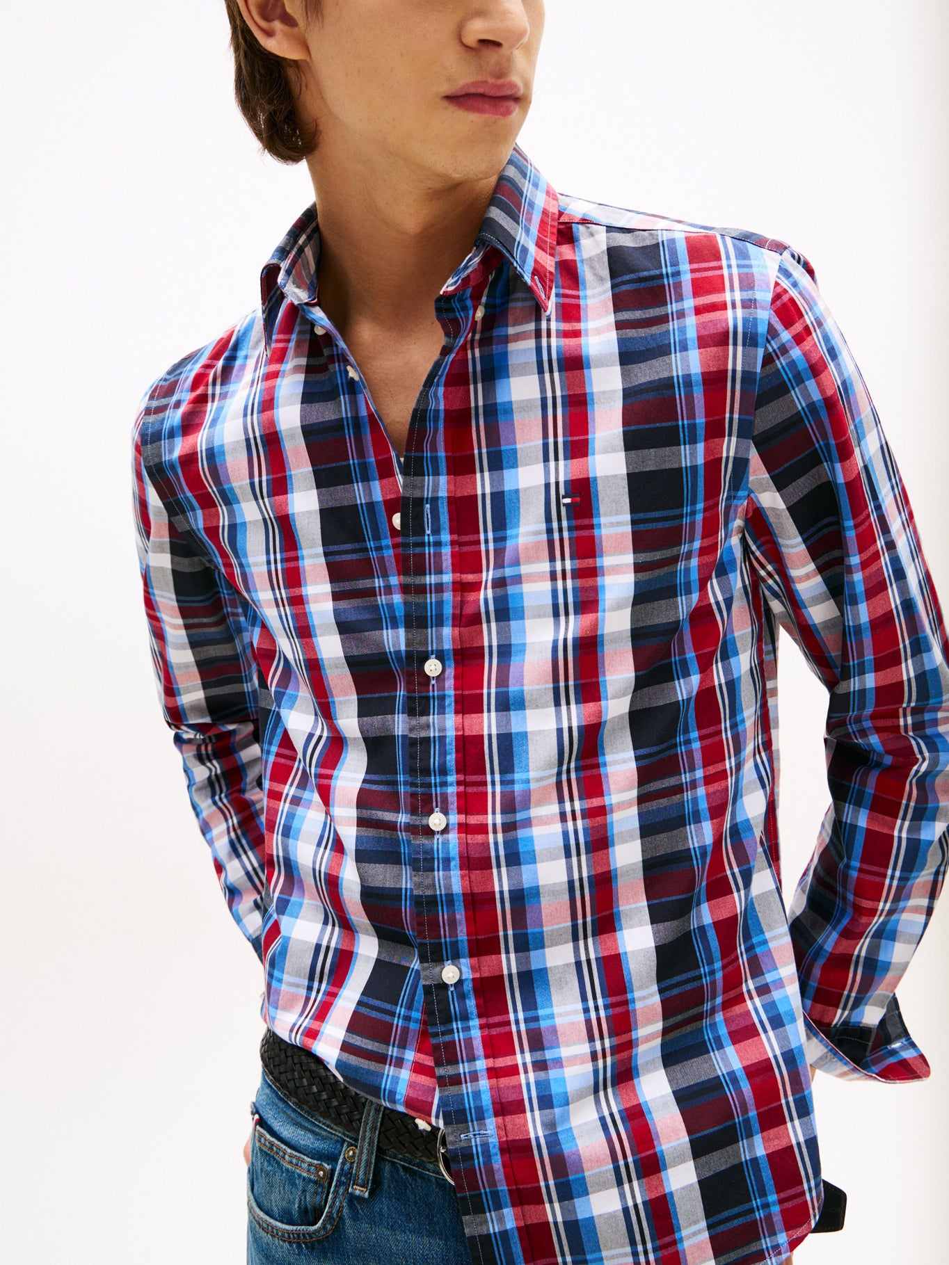 Camisa Tommy Hilfiger Mangas Largas Cuadros para Caballeros