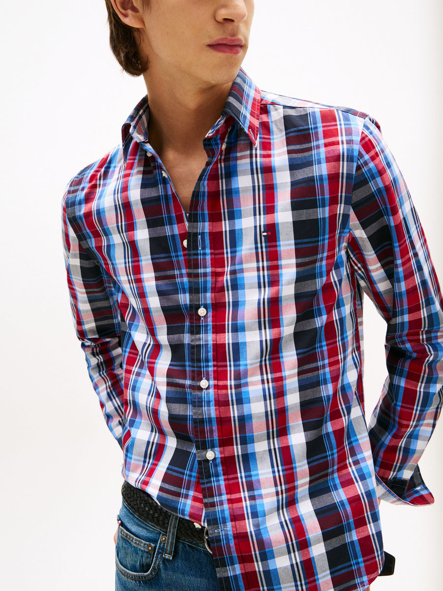 Camisa Tommy Hilfiger Mangas Largas Cuadros para Caballeros