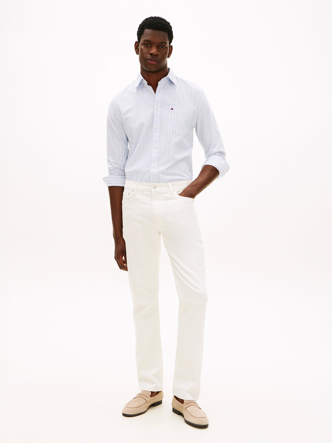 Camisa Tommy Hilfiger Mangas Largas Rayas para Caballeros