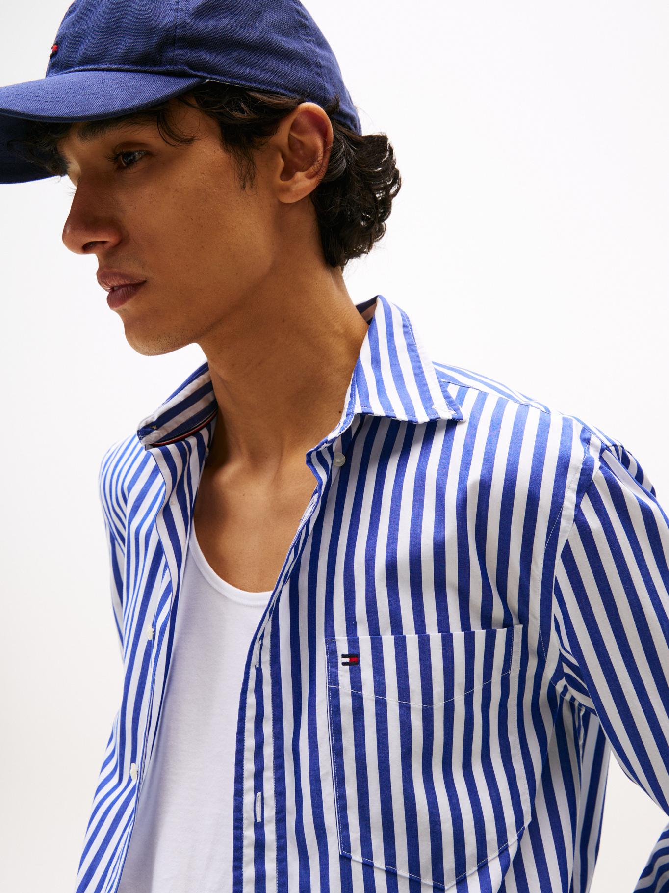 Camisa Tommy Hilfiger Mangas Largas Rayas Para Caballeros by Tommy Hilfiger