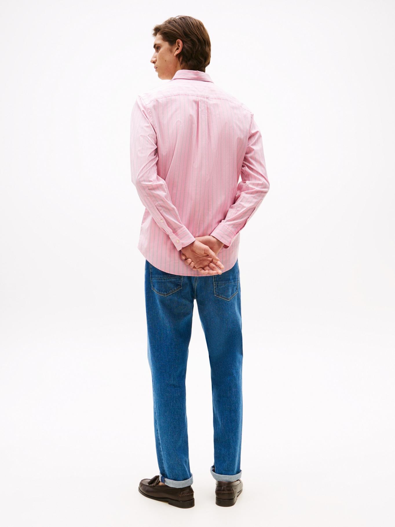 Camisa Tommy Hilfiger Mangas Largas Rayas Para Caballeros by Tommy Hilfiger