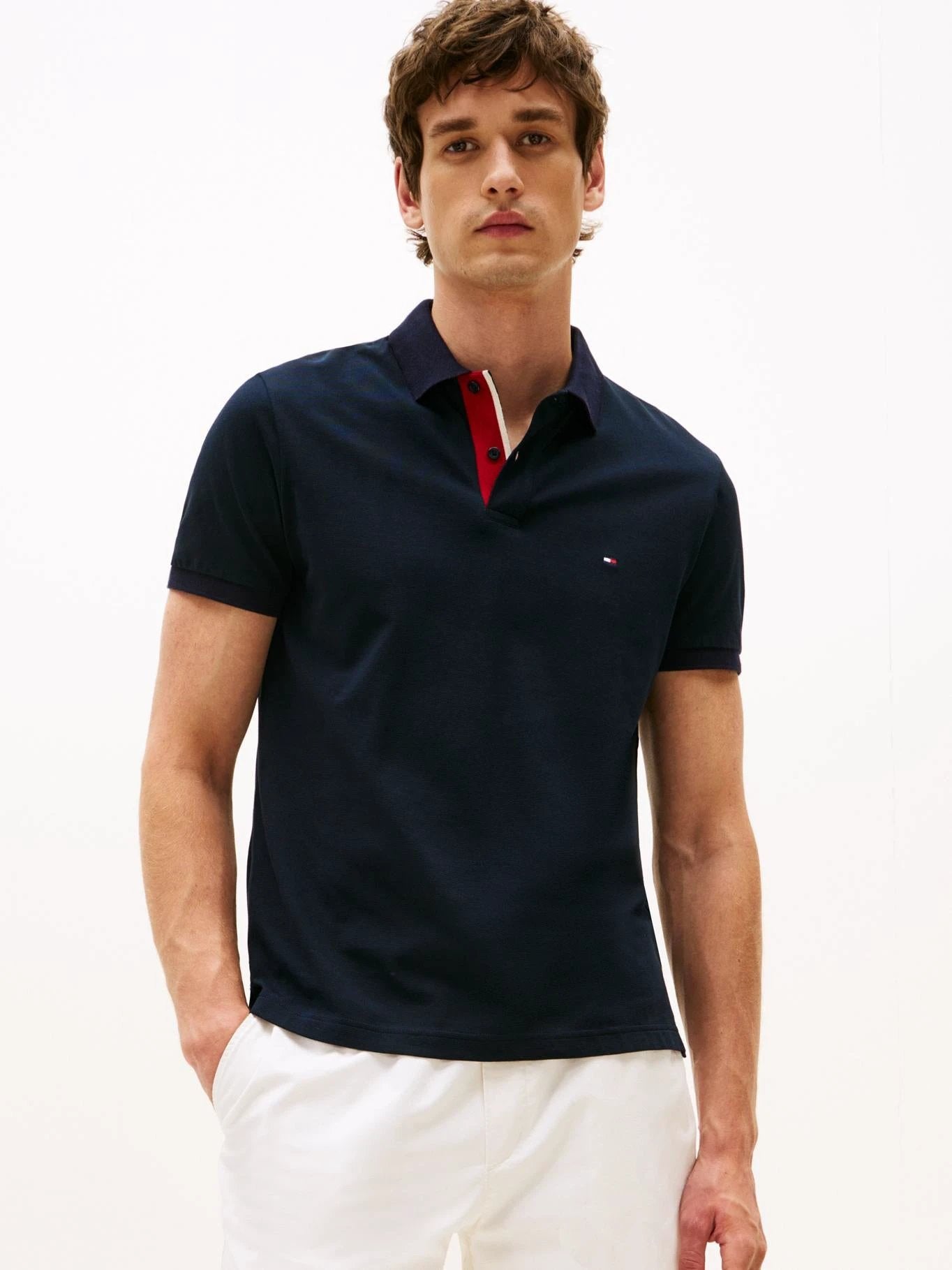 Poloshirt Tommy Hilfiger Mangas Cortas Liso Para Caballeros by Tommy Hilfiger