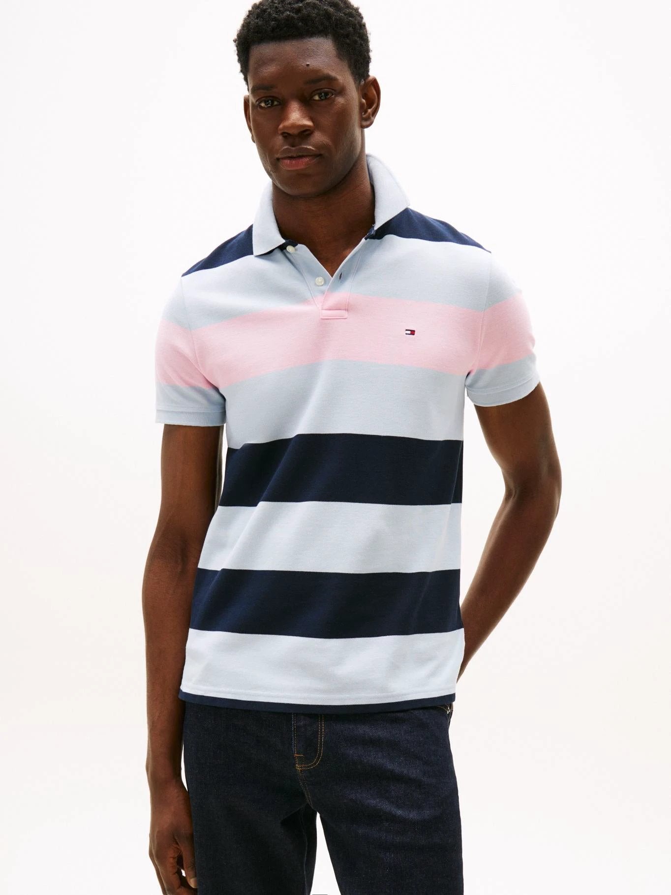 Poloshirt Tommy Hilfiger Mangas Cortas Rayas Para Caballeros by Tommy Hilfiger