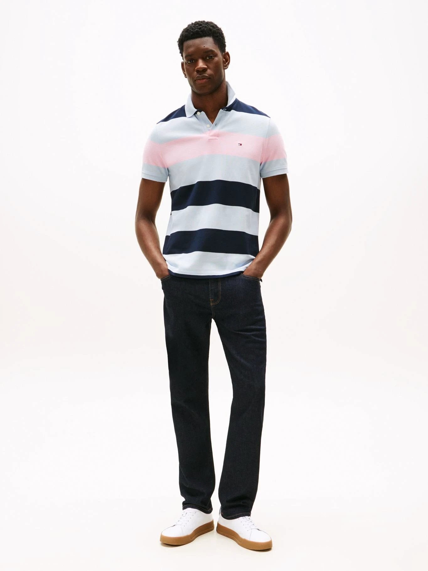 Poloshirt Tommy Hilfiger Mangas Cortas Rayas Para Caballeros by Tommy Hilfiger