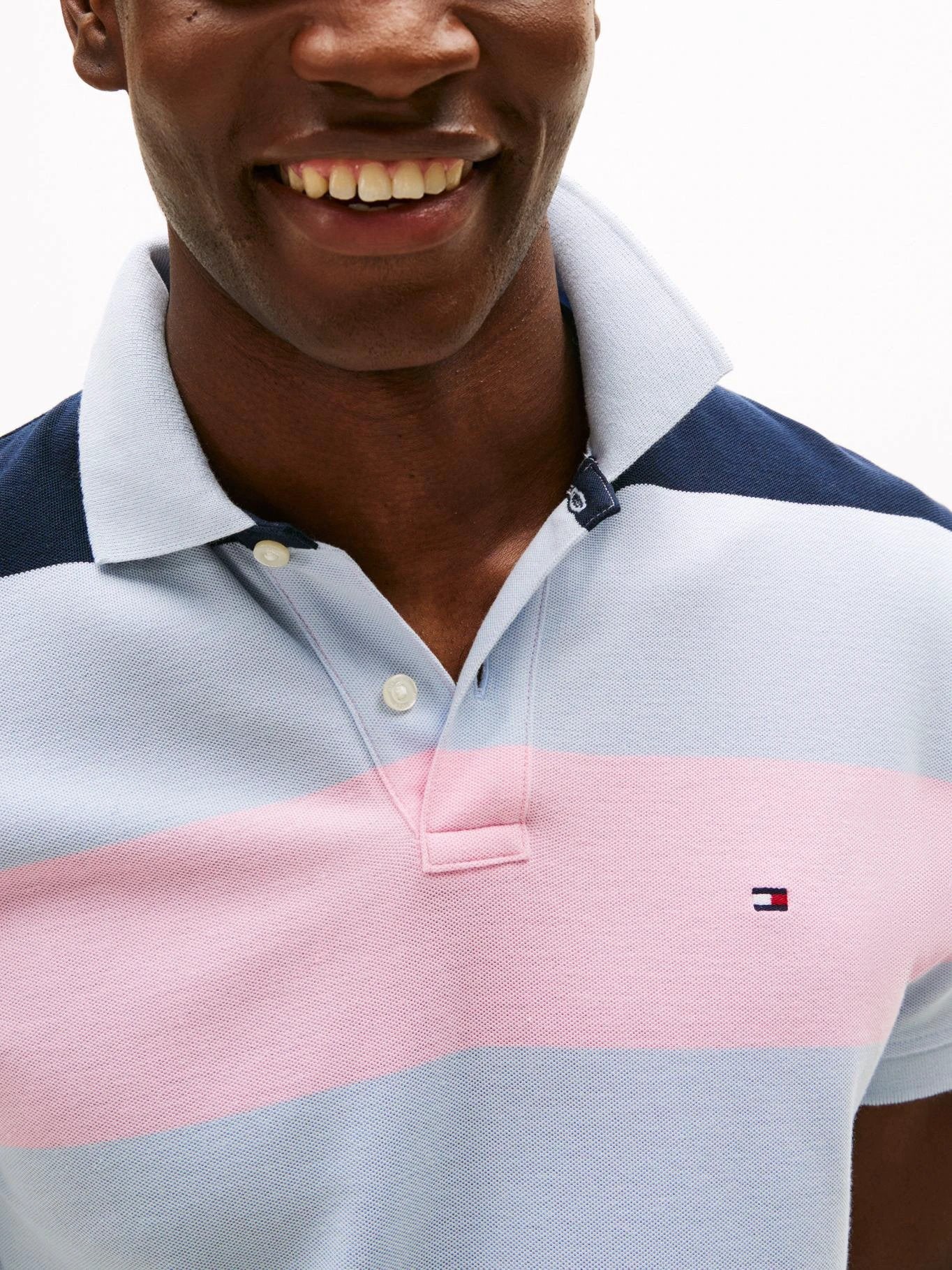 Poloshirt Tommy Hilfiger Mangas Cortas Rayas Para Caballeros by Tommy Hilfiger