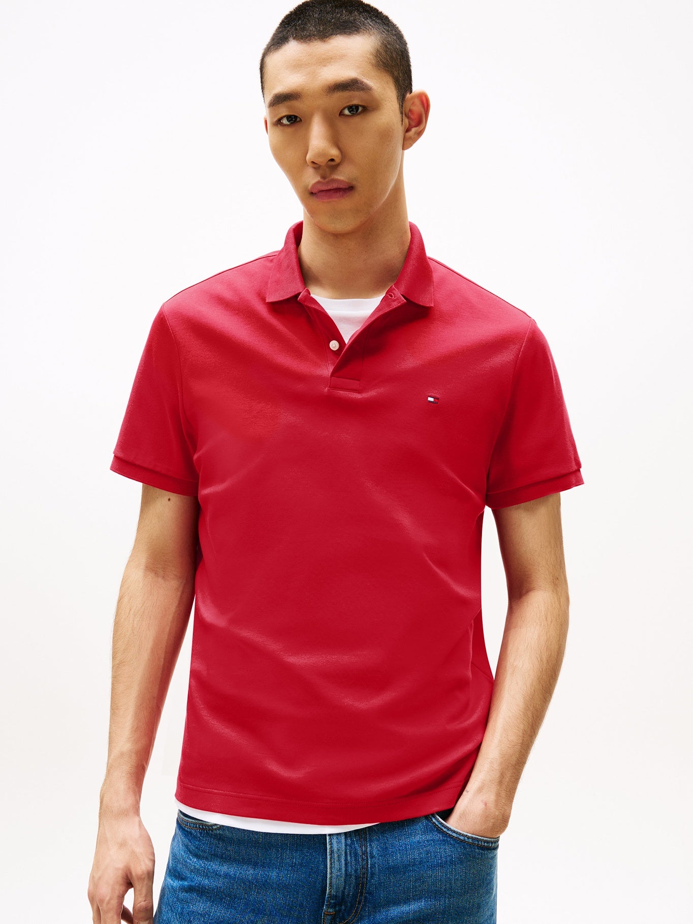 Poloshirt Tommy Hilfiger Mangas Cortas Liso para Caballeros