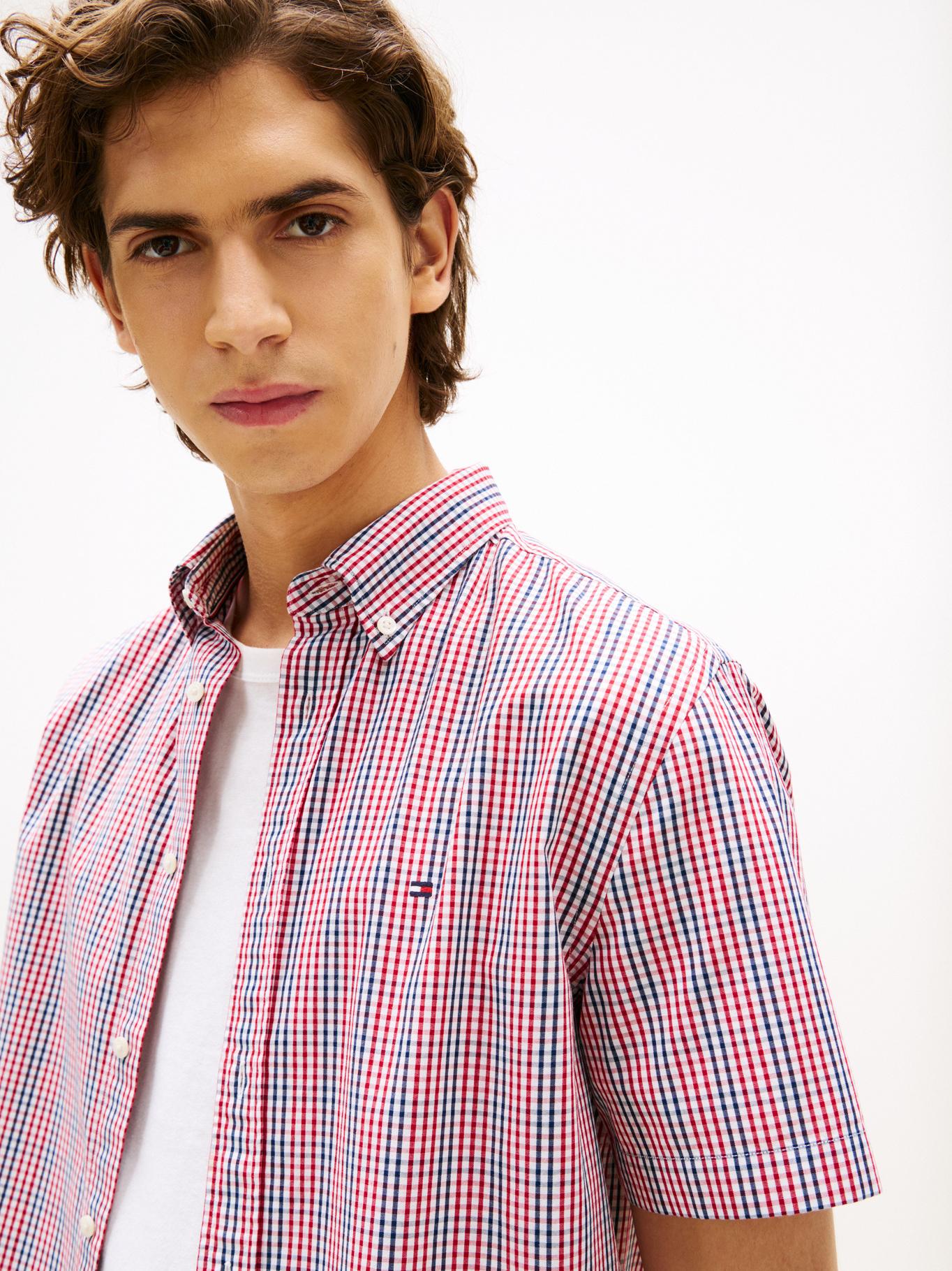Camisa Tommy Hilfiger Mangas Cortas Cuadros Para Caballeros by Tommy Hilfiger