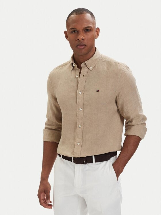 Camisa Tommy Hilfiger Mangas Largas Lisa para Caballeros