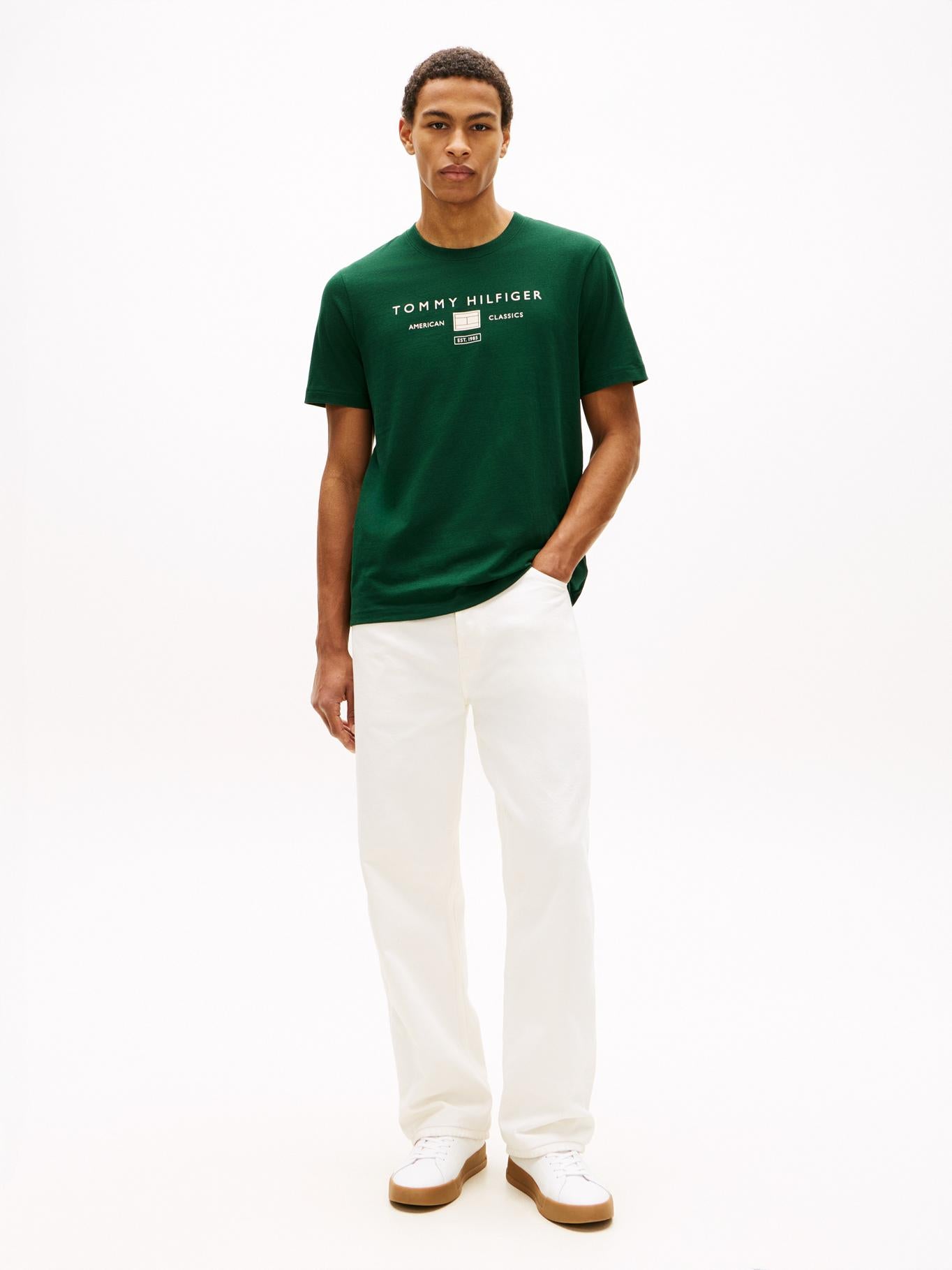 Camiseta Tommy Hilfiger Mangas Cortas Estampado para Caballeros