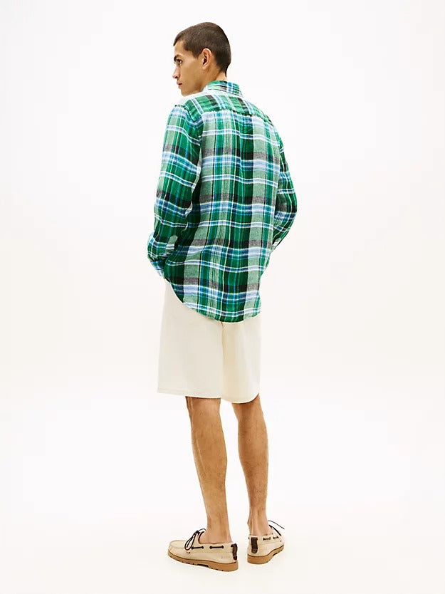 Camisa Tommy Hilfiger Mangas Largas Cuadros para Caballeros