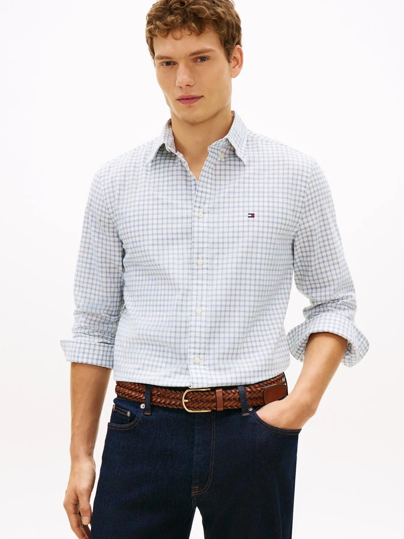 Camisa Tommy Hilfiger Mangas Largas Cuadros para Caballeros
