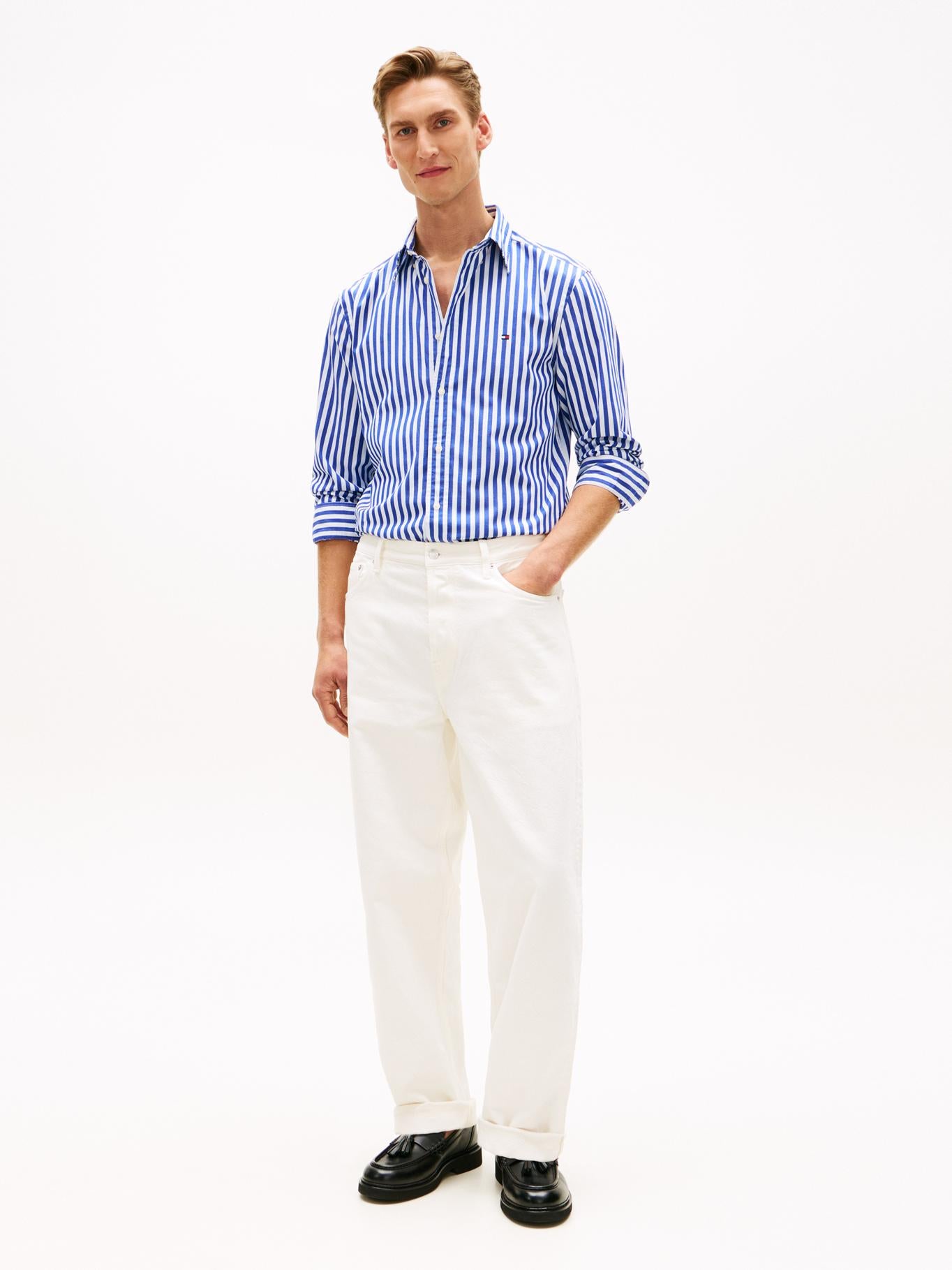 Camisa Tommy Hilfiger Ml Rayas Cab