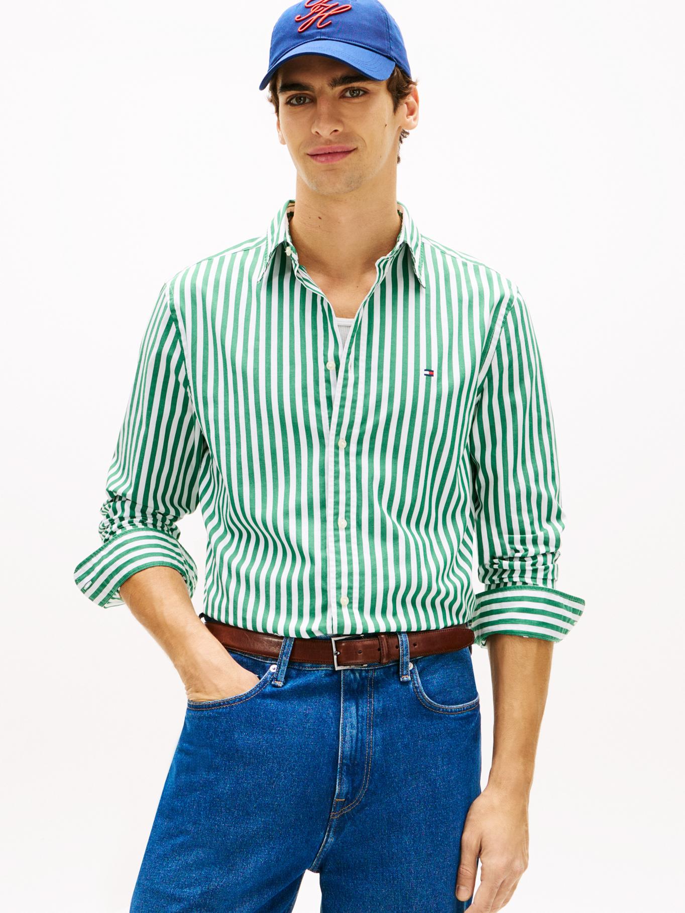 Camisa Tommy Hilfiger Ml Rayas Cab