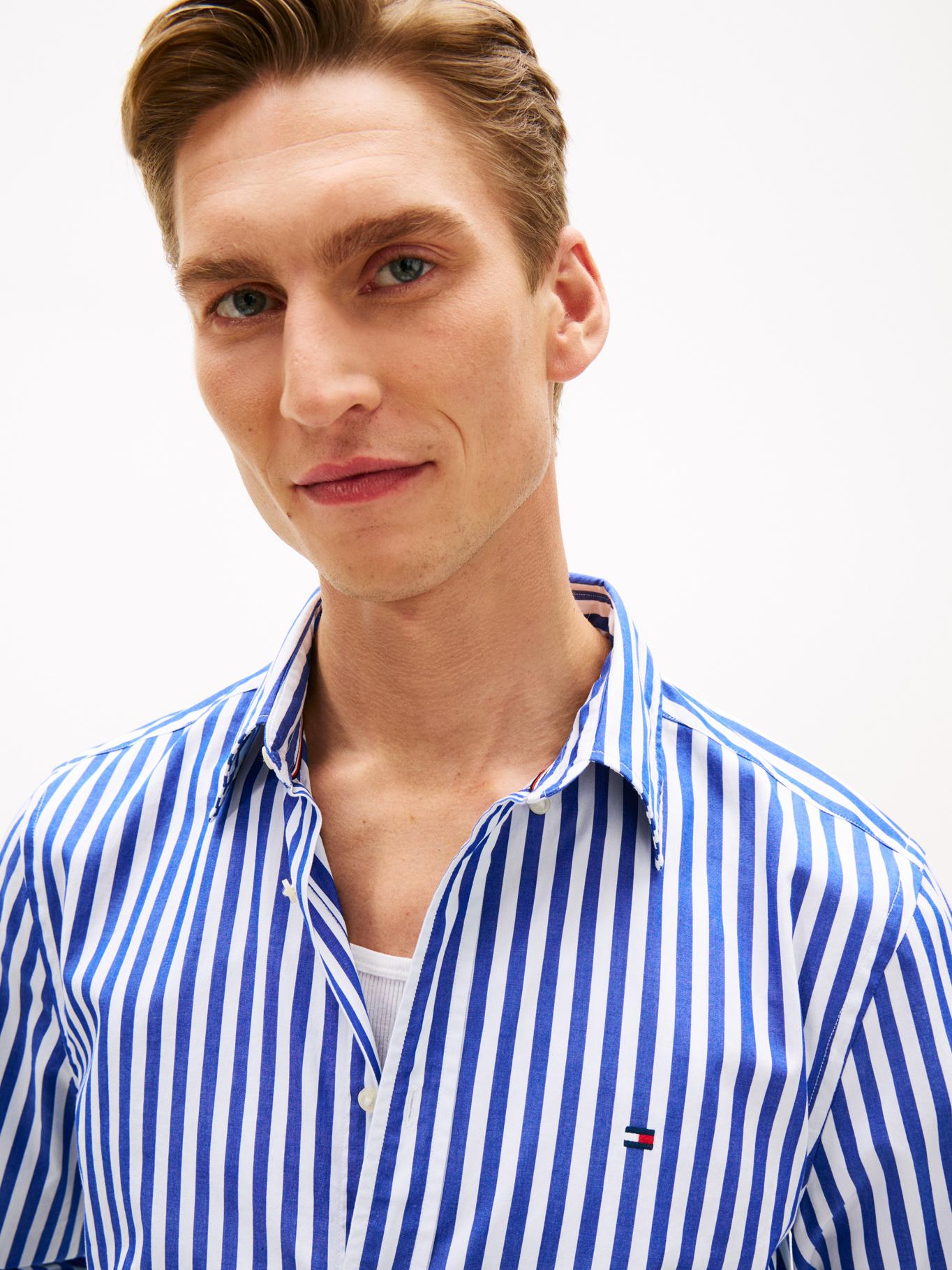 Camisa Tommy Hilfiger Ml Rayas Cab