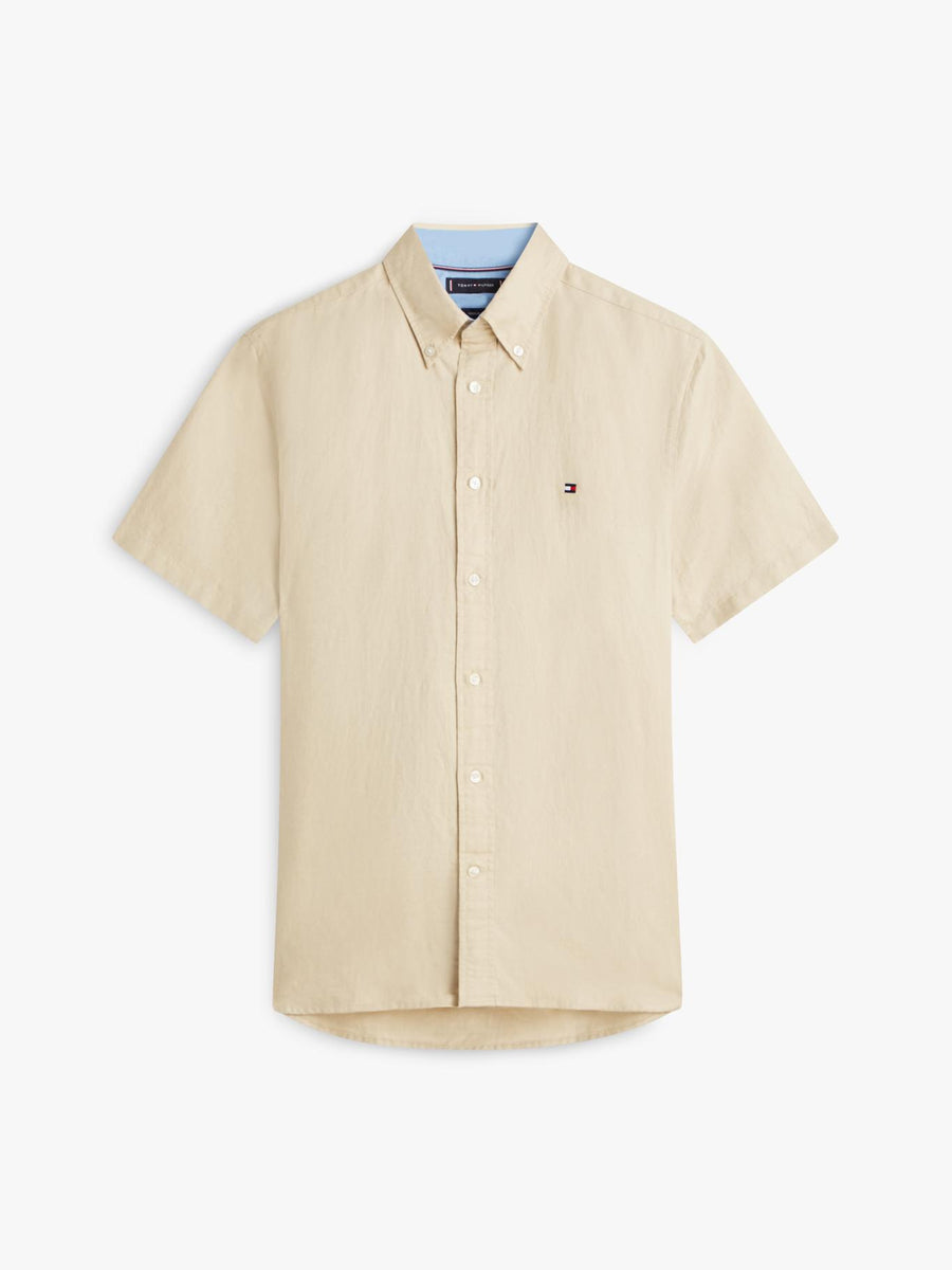 Camisa Tommy Hilfiger Mangas Cortas Lisa para Caballeros
