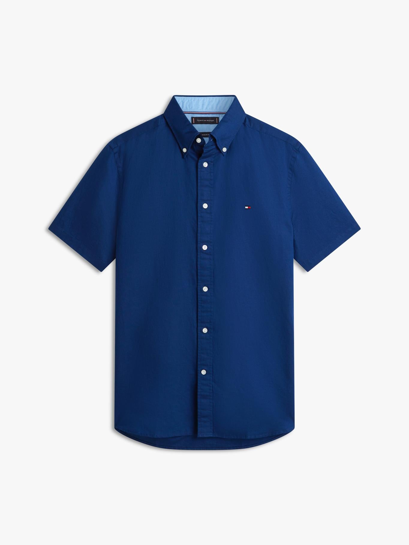 Camisa Tommy Hilfiger Mangas Cortas Lisa para Caballeros