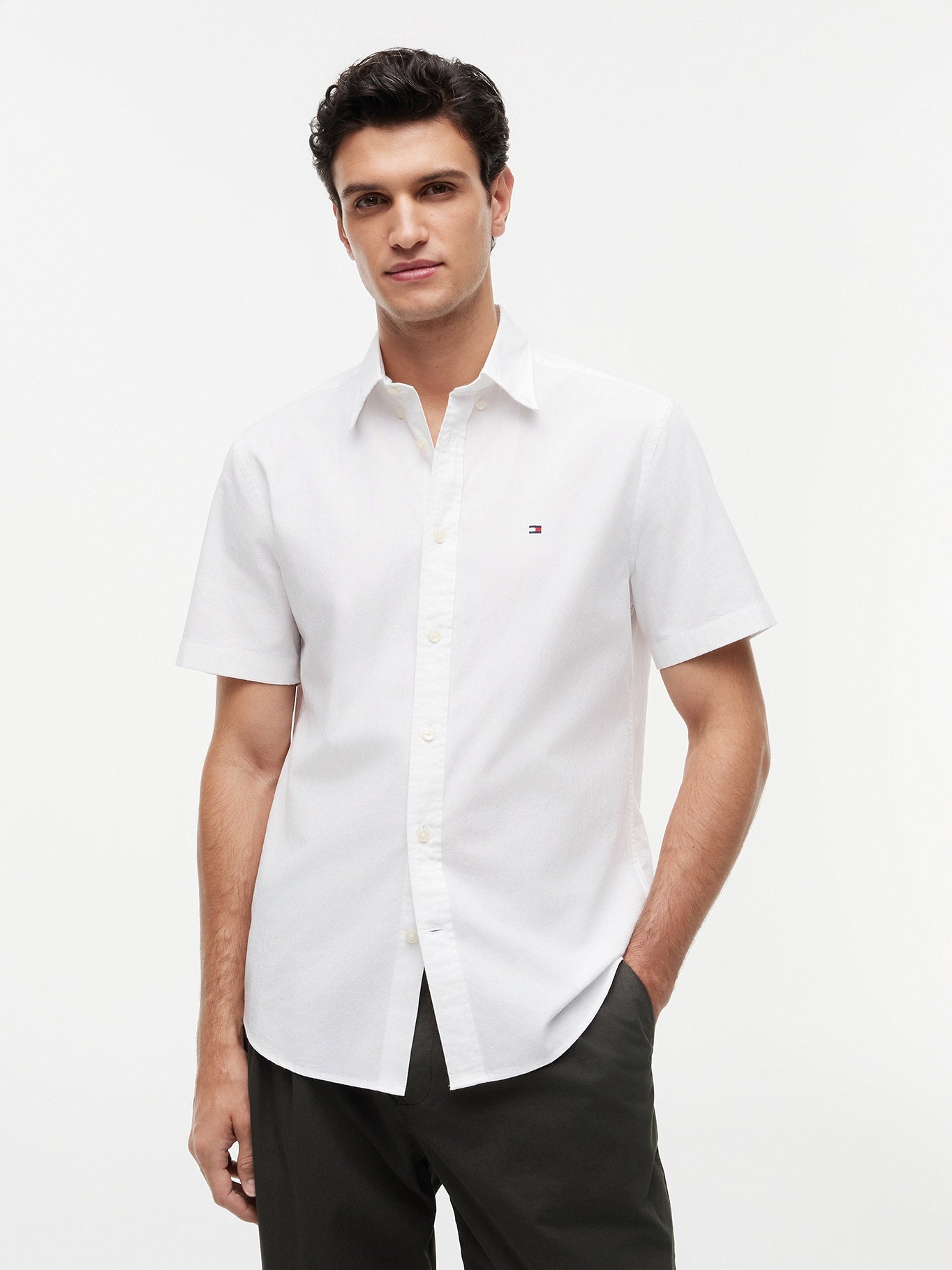 Camisa Tommy Hilfiger Mangas Cortas Rayas para Caballeros