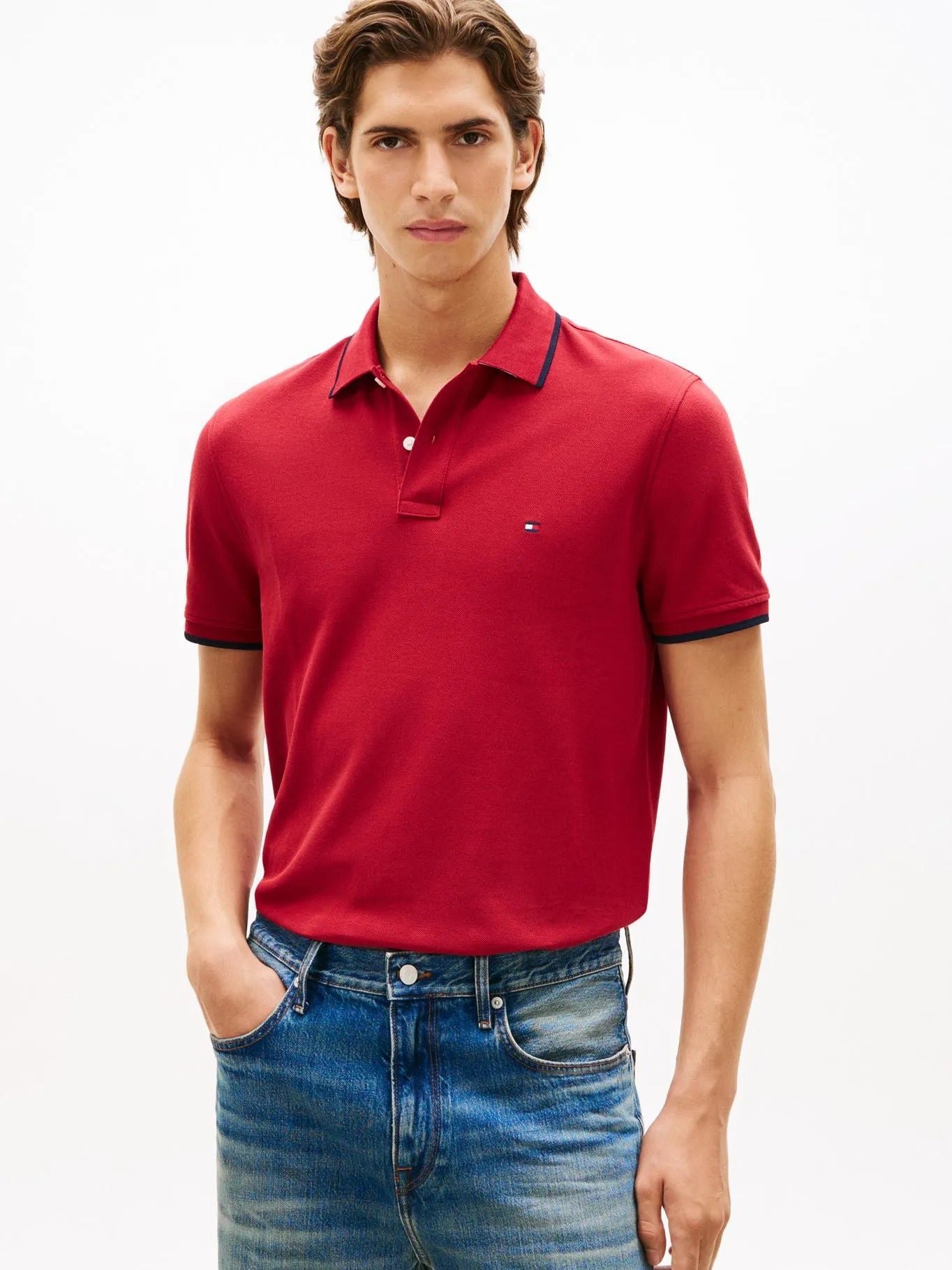 Poloshirt Tommy Hilfiger Mangas Cortas Liso para Caballeros