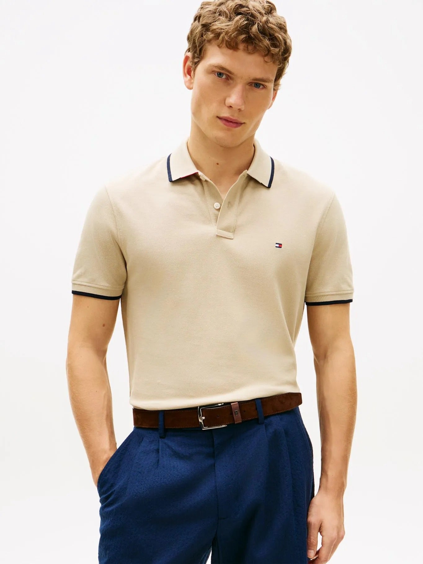 Poloshirt Tommy Hilfiger Mangas Cortas Liso para Caballeros