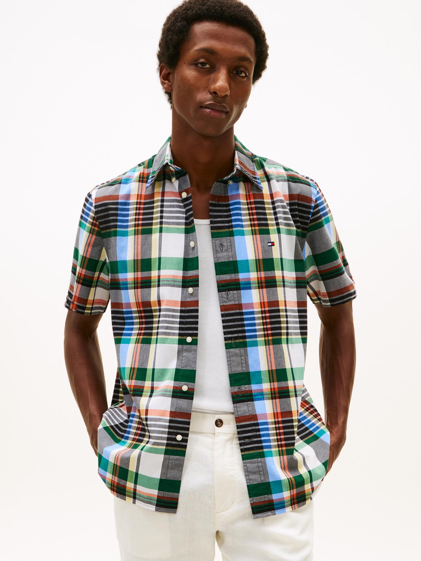 Camisa Tommy Hilfiger Mangas Cortas Cuadros para Caballeros