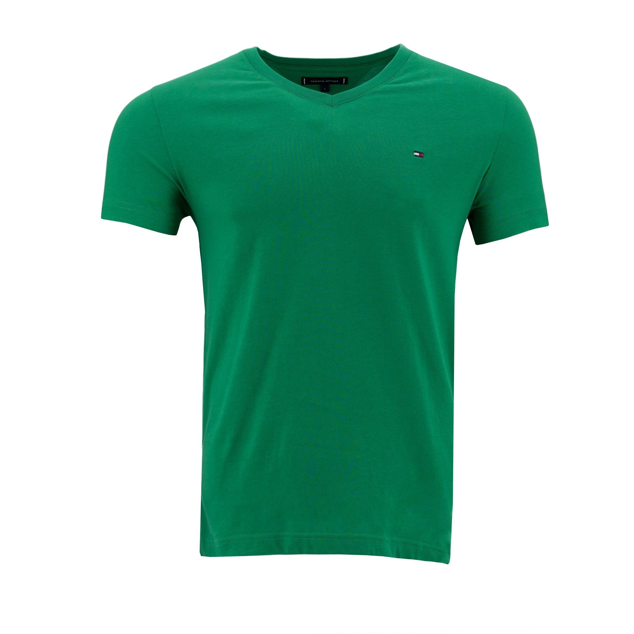 Camiseta Tommy Hilfiger Mangas Cortas Lisa Cuello V P/ Caballeros MW0MW10838 by Tommy Hilfiger