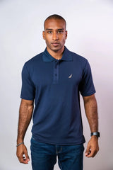 Poloshirt Nautica Mangas Cortas Liso Moonlight para Caballeros